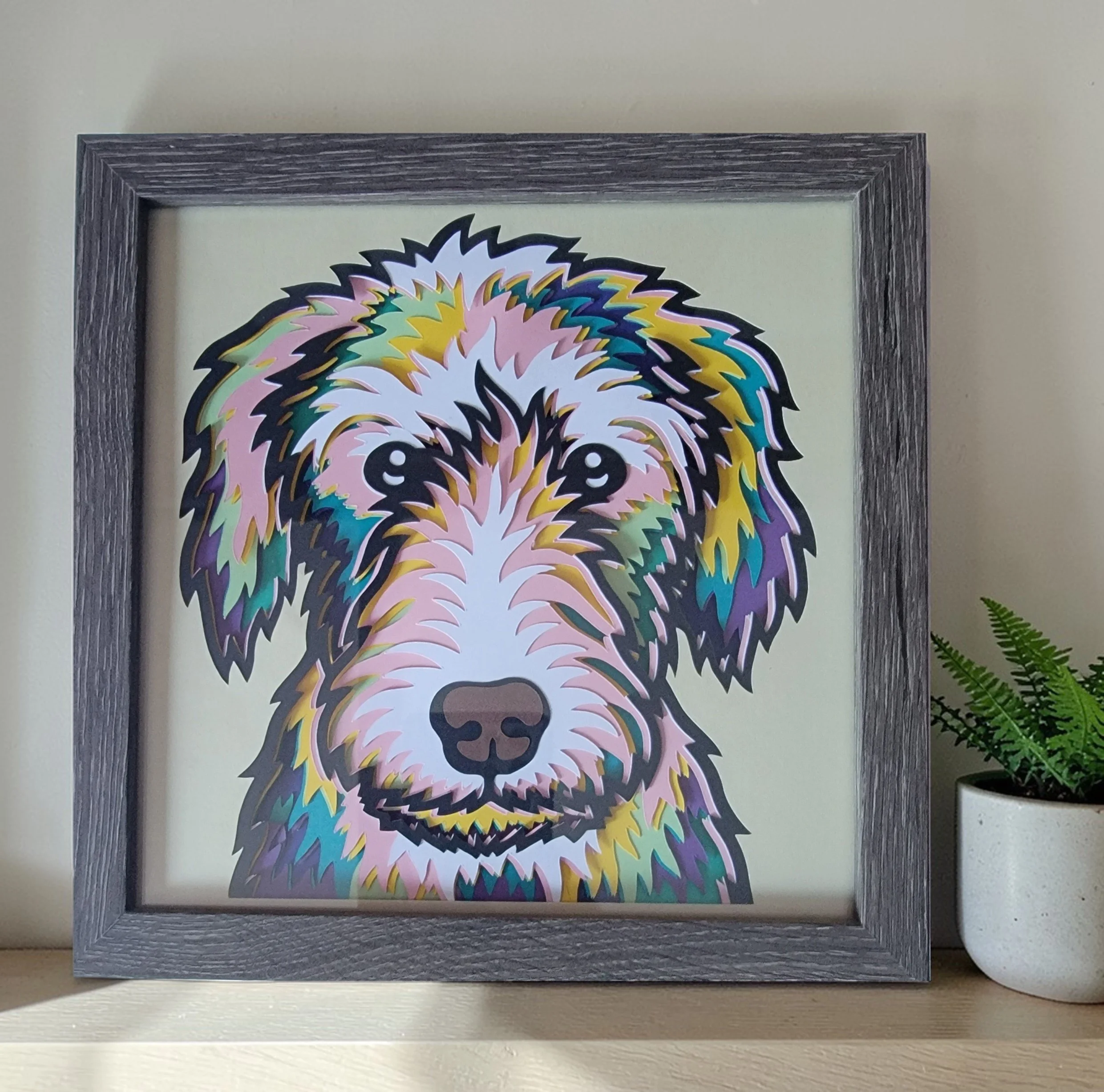 BEDLINGTON WHIPPET GREY FRAME WITH PLANT.jpg