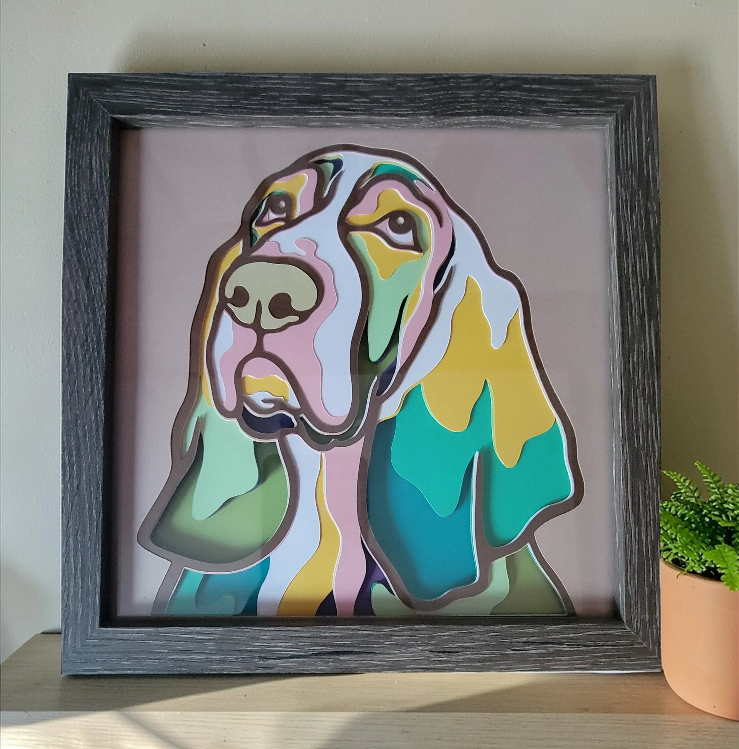 BASSET HOUND GREY FRAME WITH PLANT.jpg