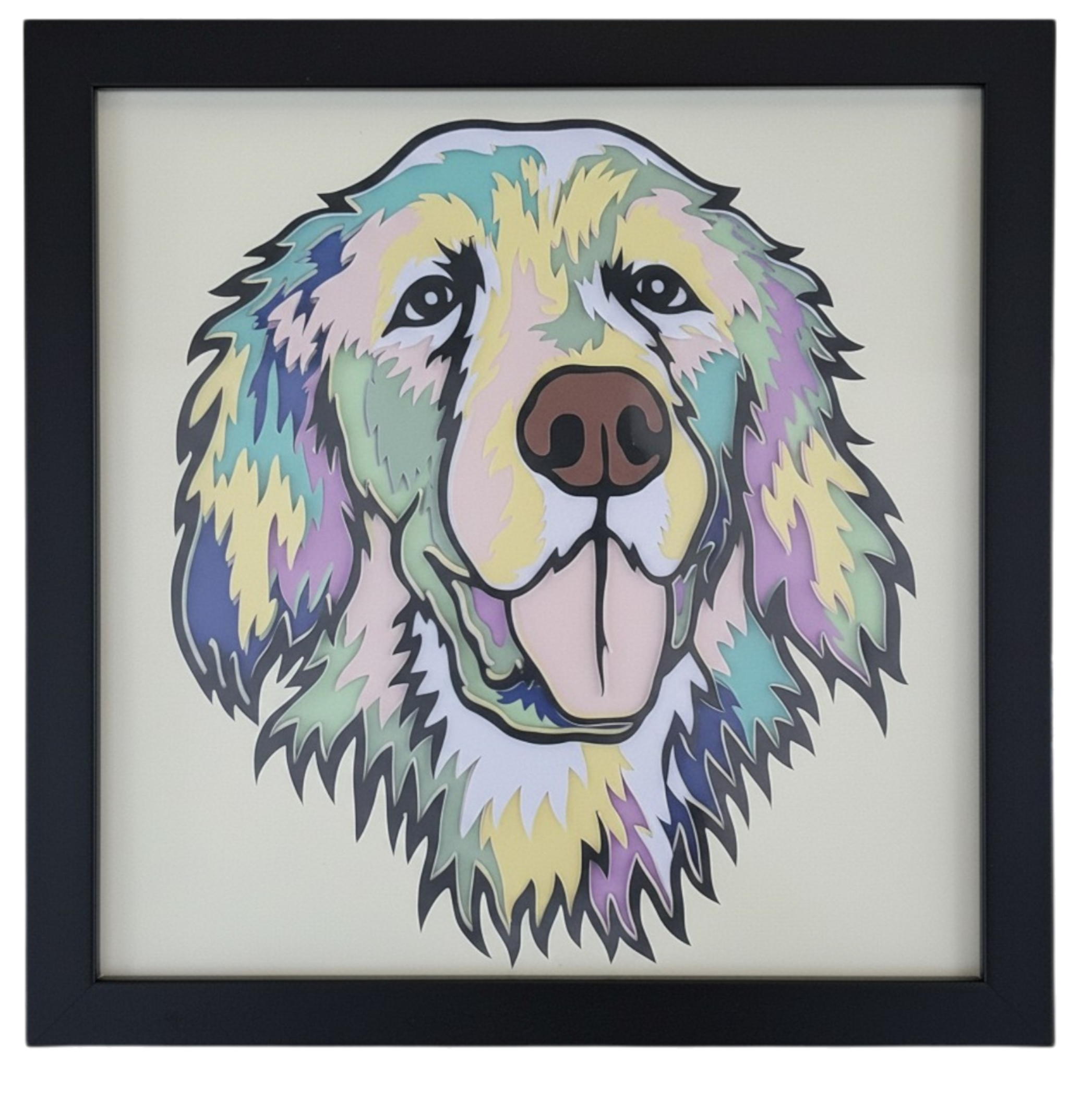 GOLDEN RETRIEVER BLACK FRAME .png