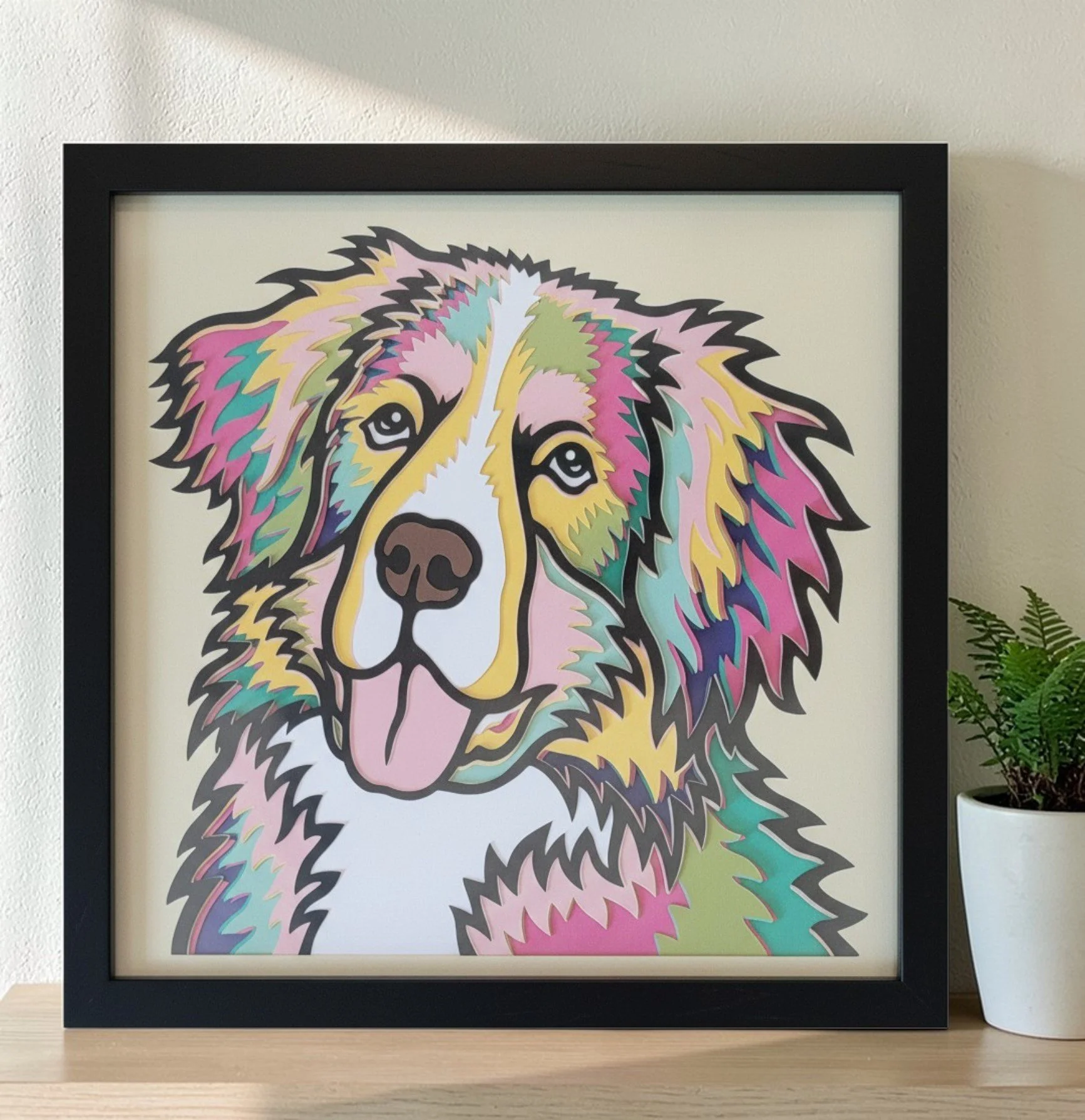 BERNESE MOUNTAIN BLACK FRAME WITH PLANT.jpg