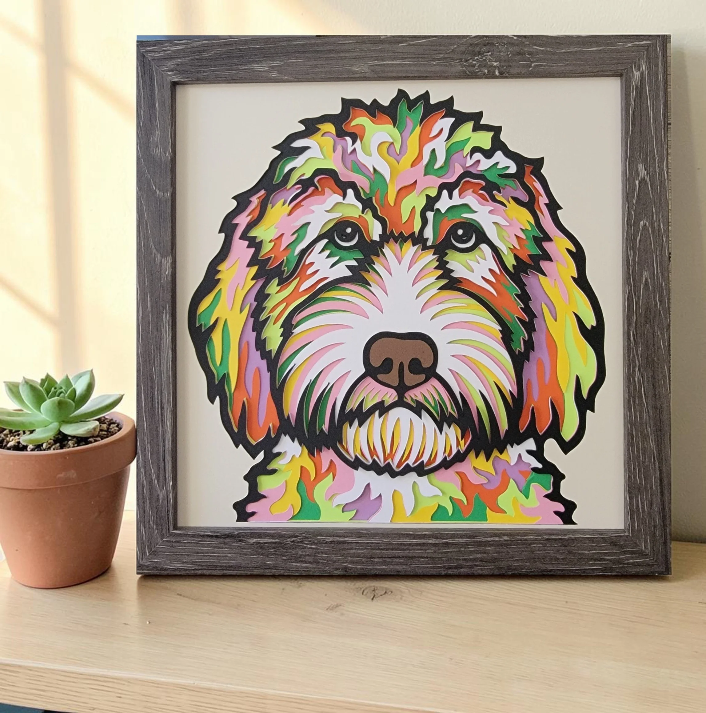 Bernedoodle Grey Frame with Plant.jpg