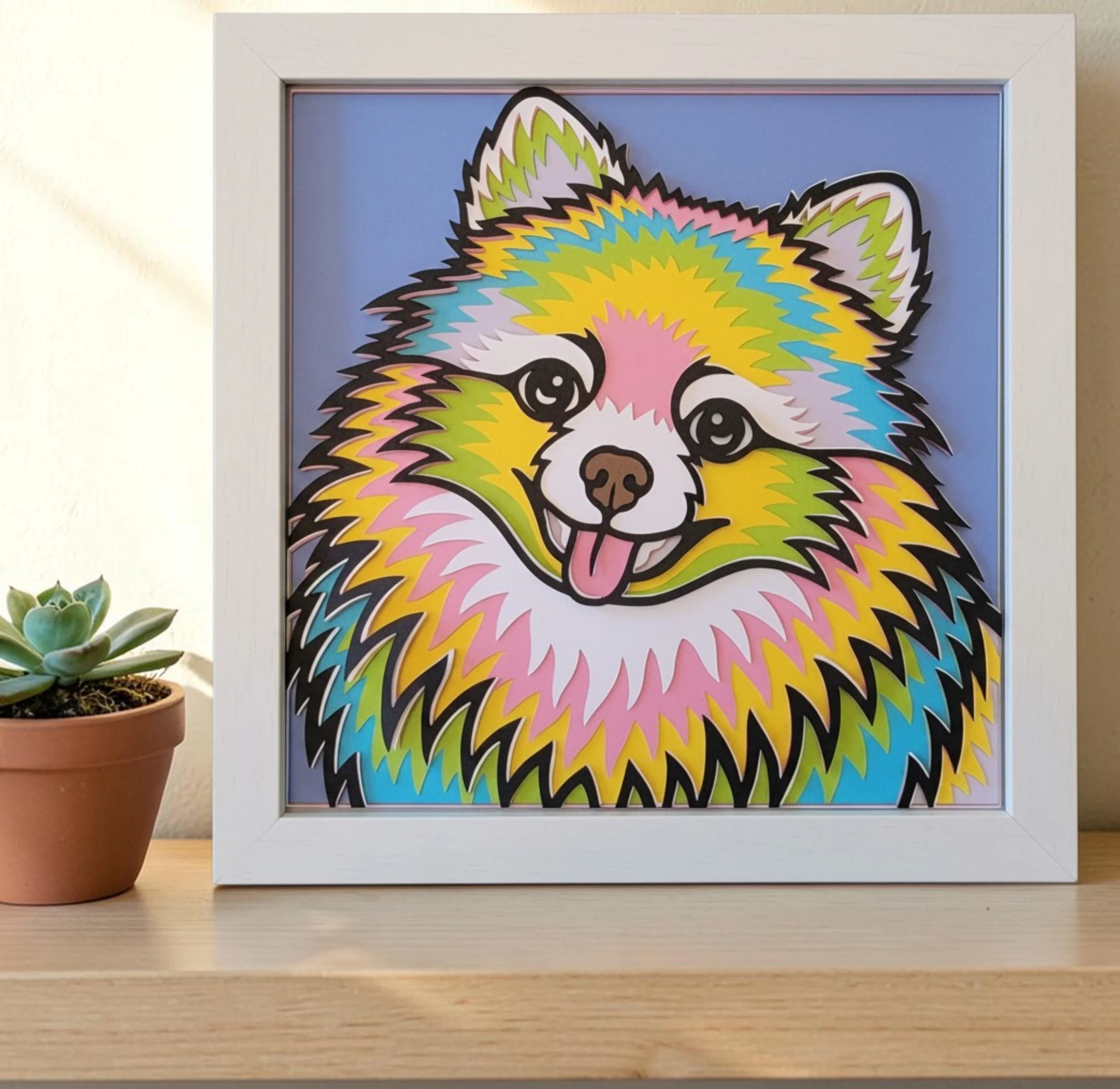 Pomeranian White Frame with Background.jpg