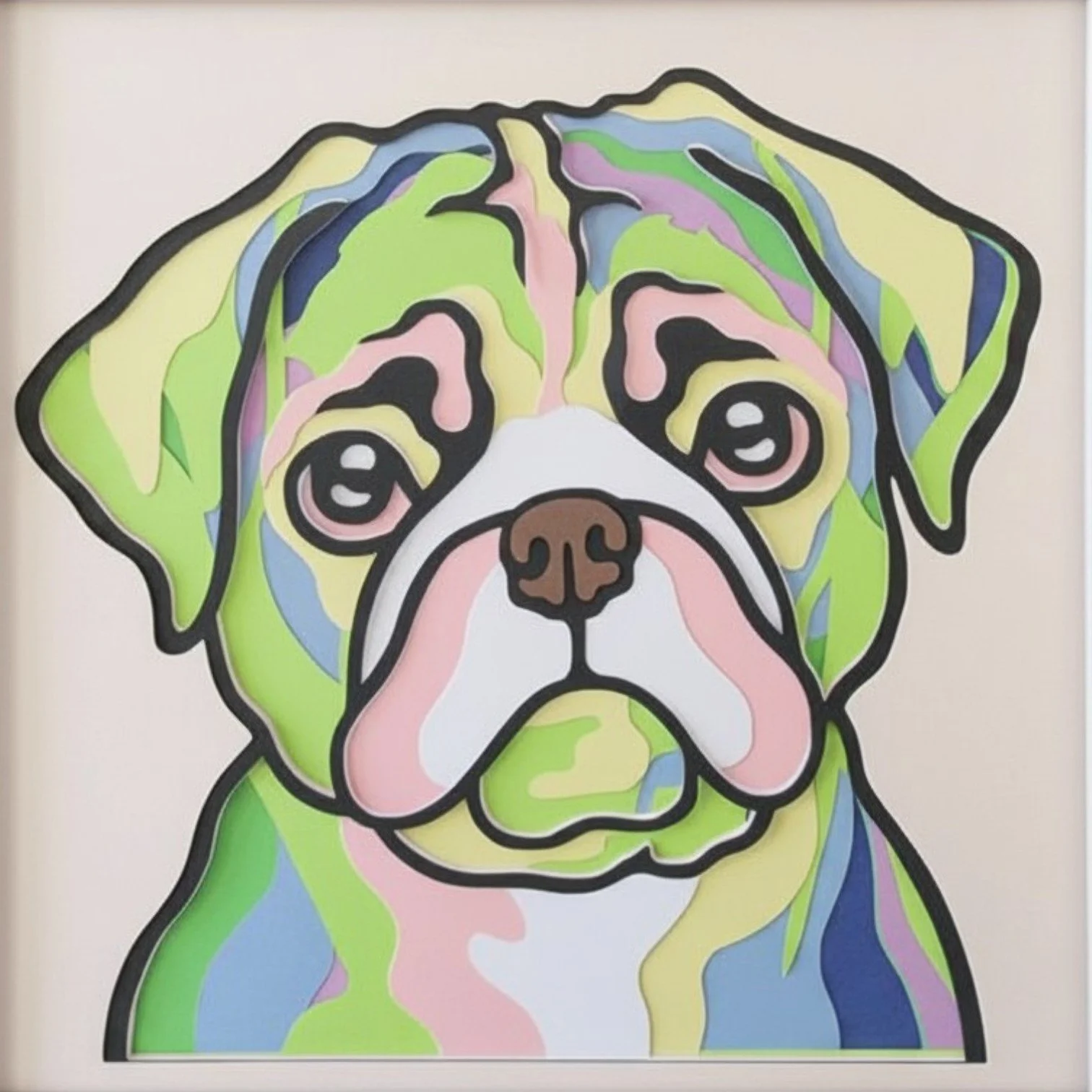 Pug White Unframed.jpg