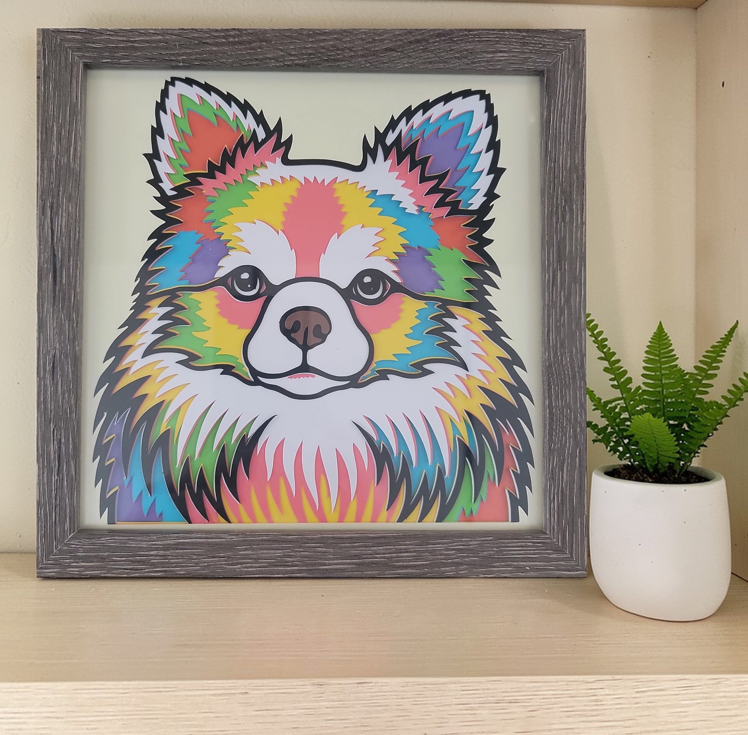 LONG HAIRED CHIHUAHUA GREY FRAME WITH PLANT.jpg