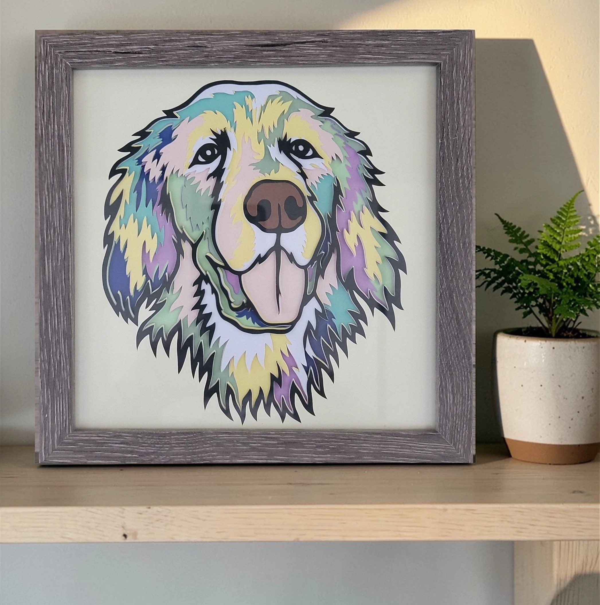 GOLDEN RETRIEVER GREY FRAME WITH FRAME.jpg