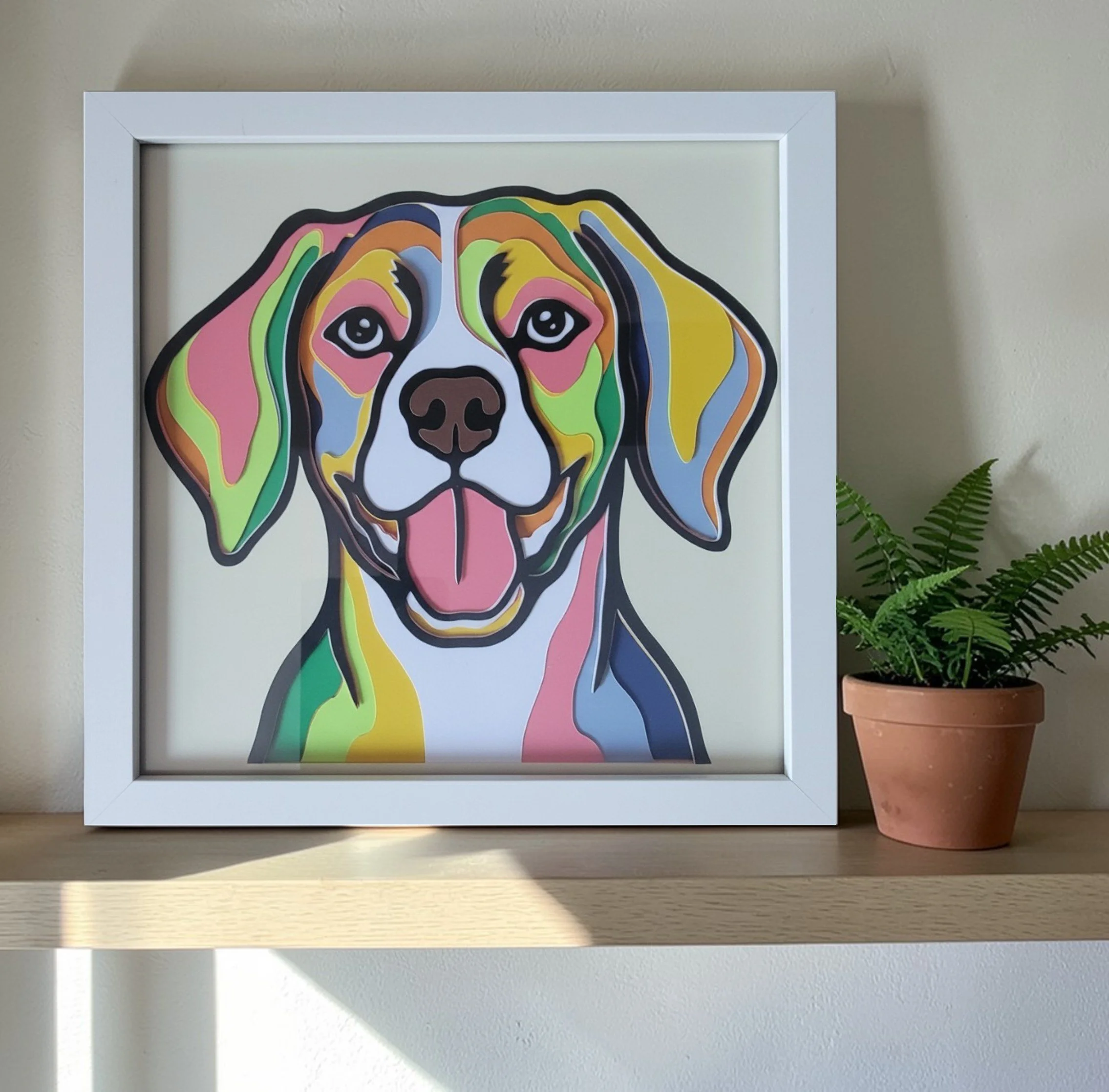 BEAGLE WHITE FRAME WITH PLANTS.jpg