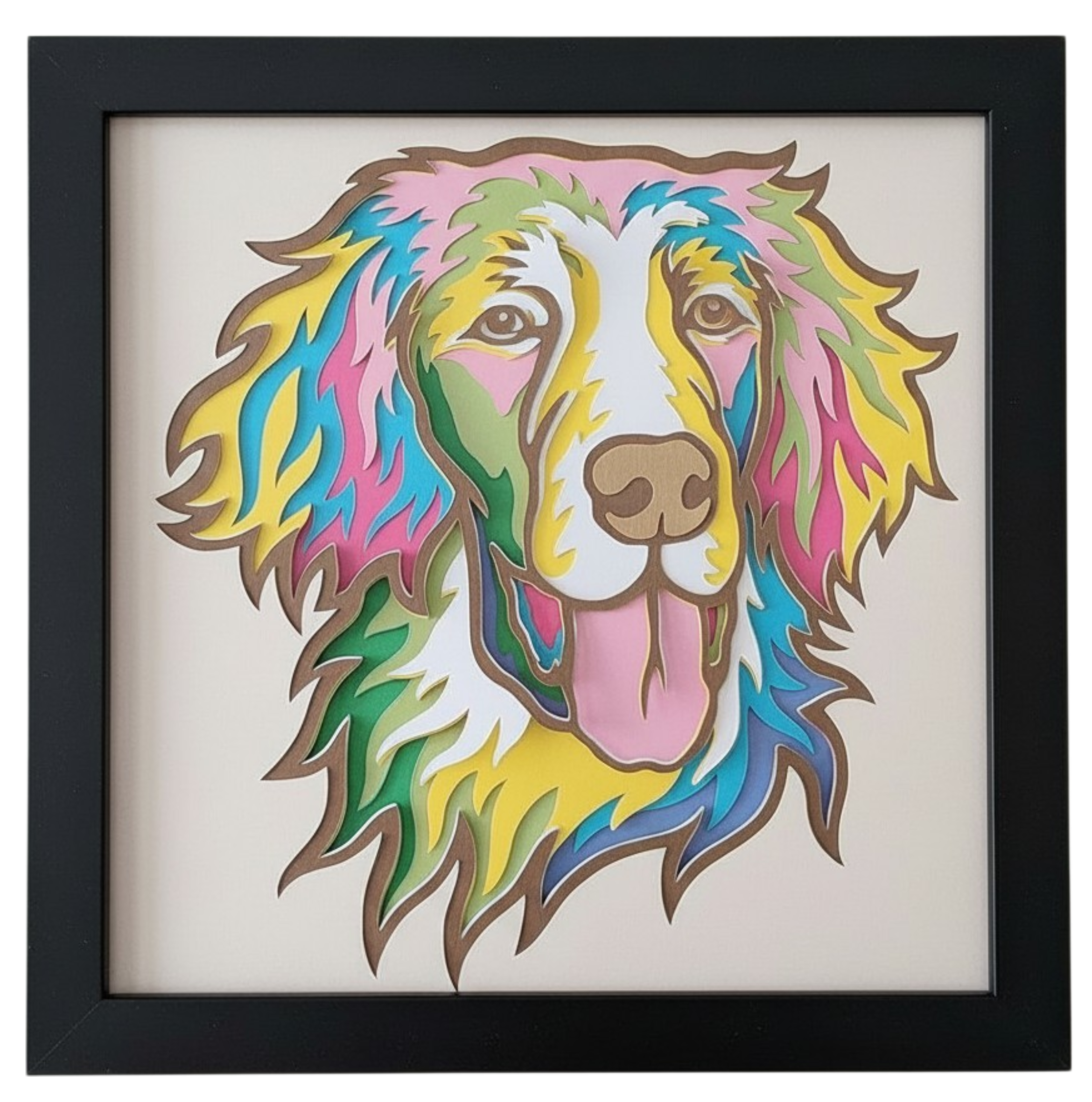 Flat Coated Retriever Black Frame.png