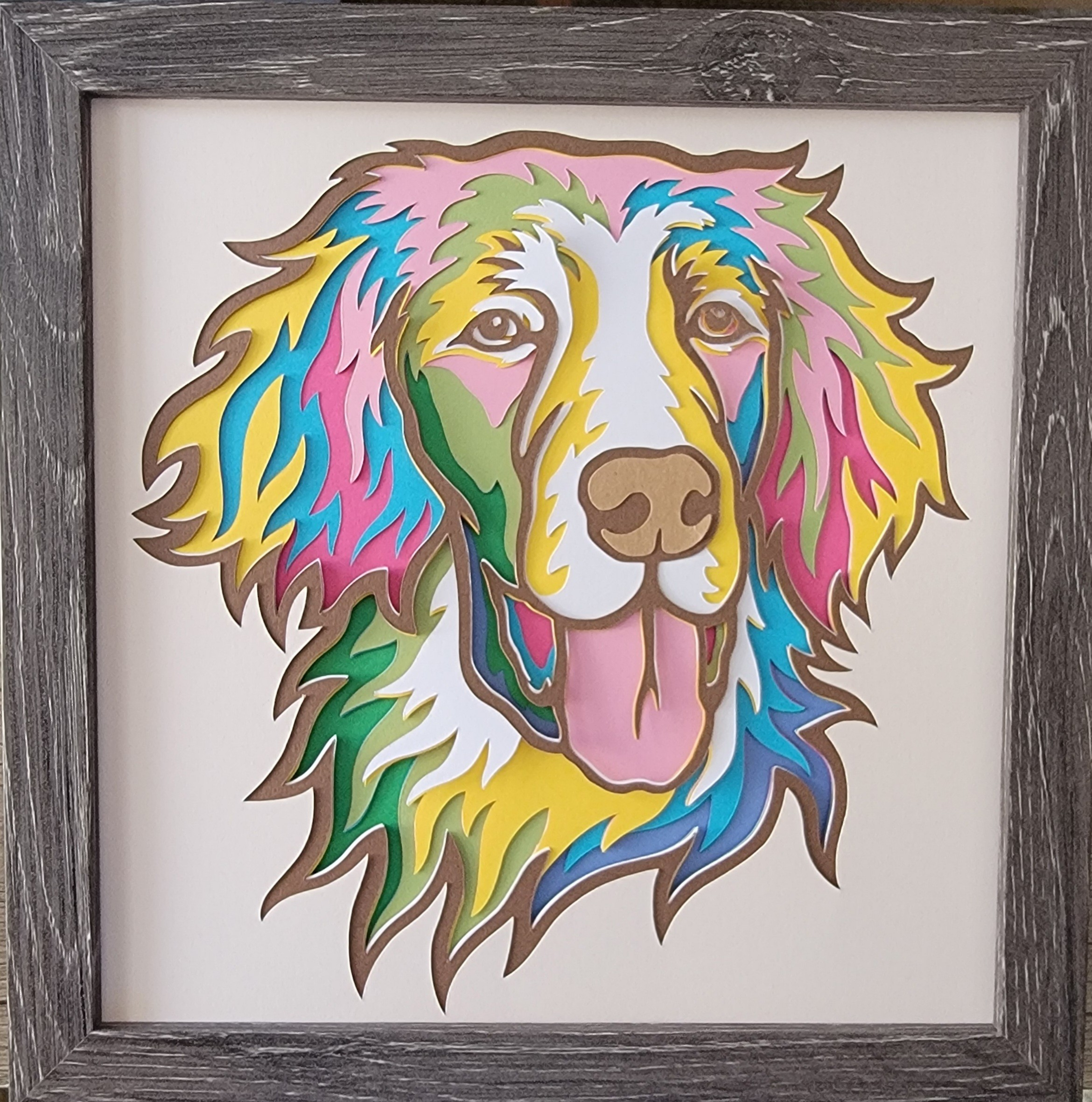 Flat Coated Retriever Grey Frame.png