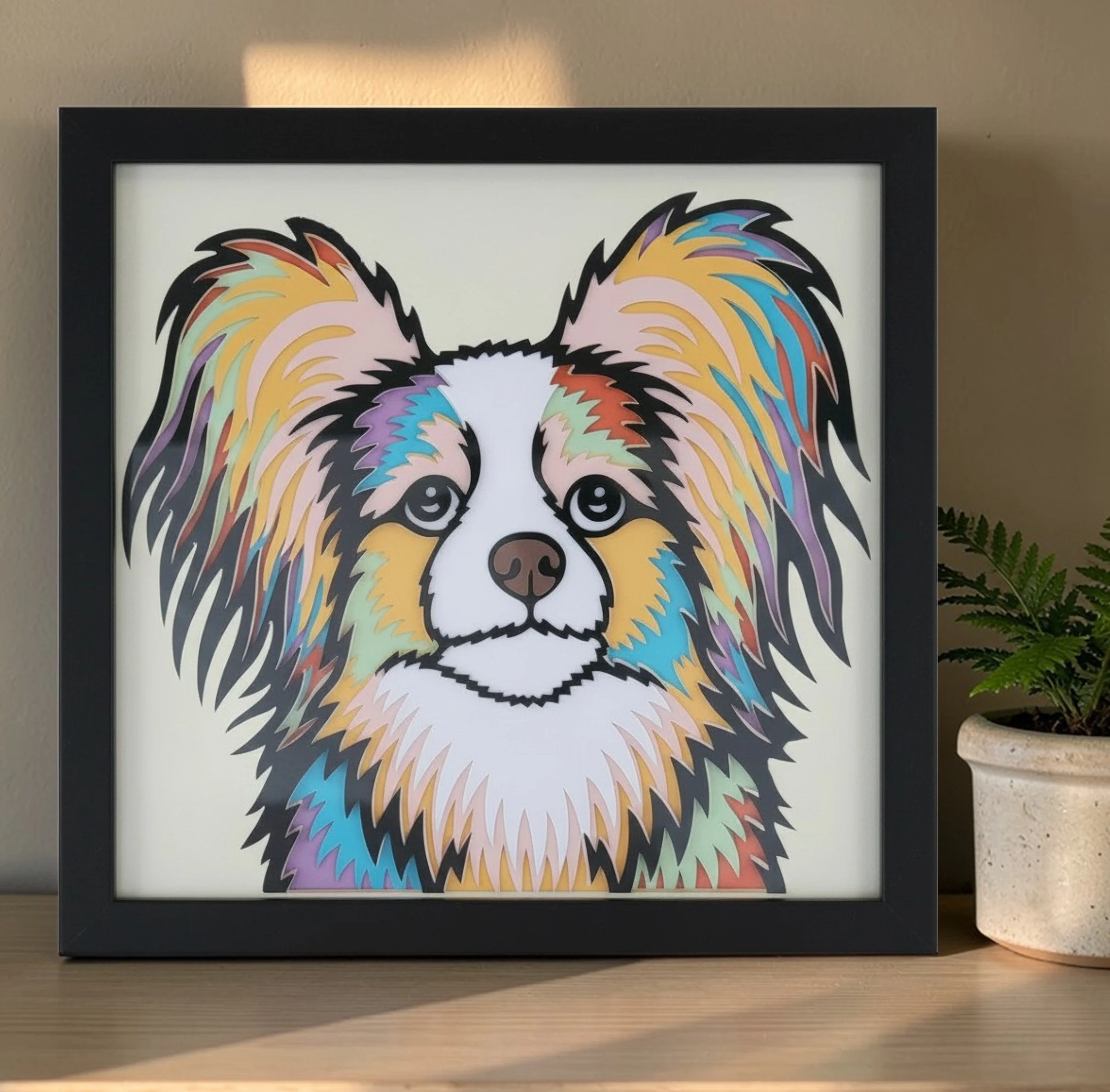 PAPILLON BLACK FRAME WITH PLANT.jpg