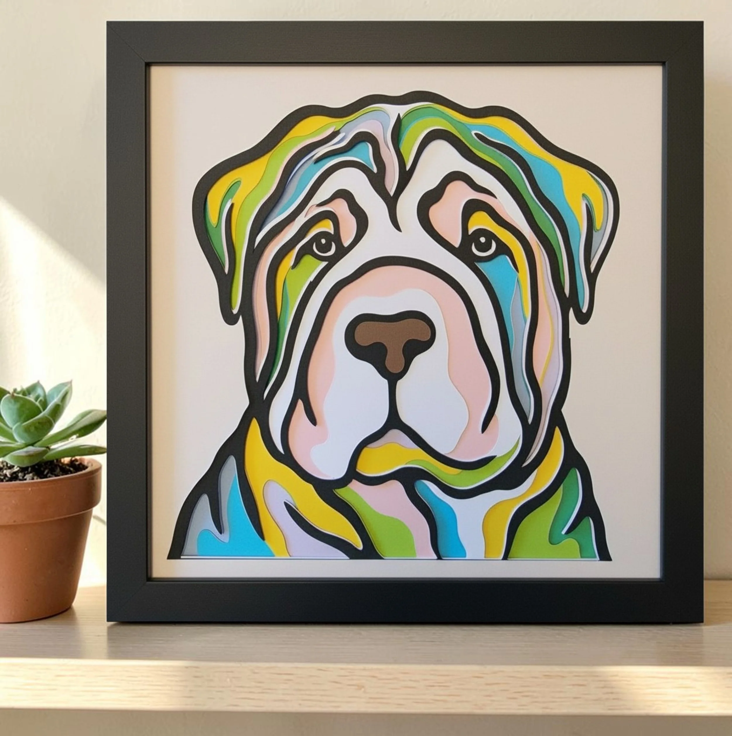 Shar Pei Black Frame with Background.jpg