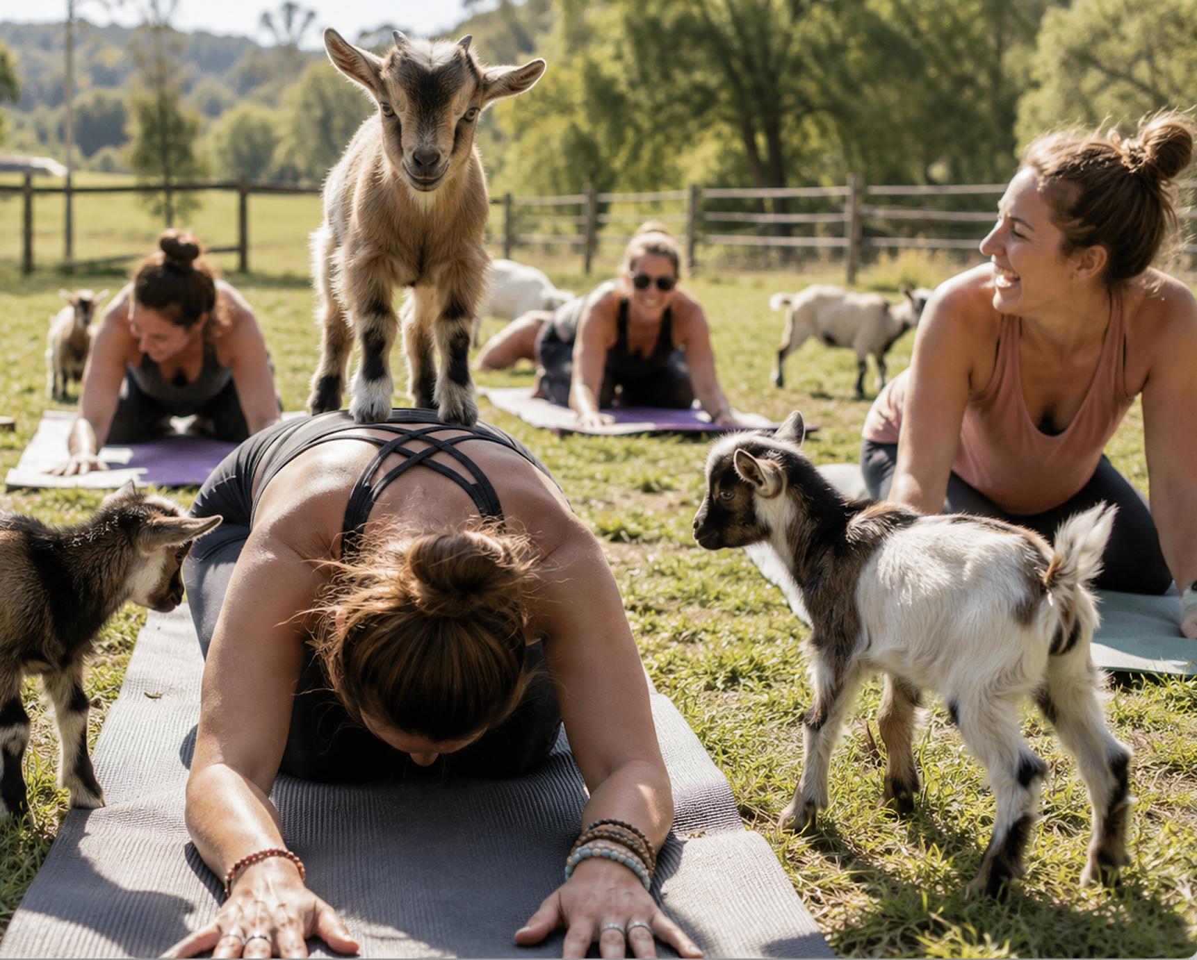Baby Goat Yoga.