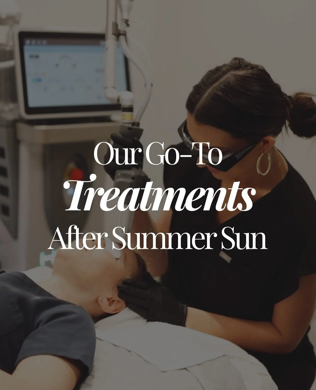 UV rays leave behind more than just a tan! Think dark spots, fine lines, and uneven texture. Luckily, our favorite treatments are designed to reverse that damage and restore that glow! 

Swipe to learn more about some of our favorite post summer trea