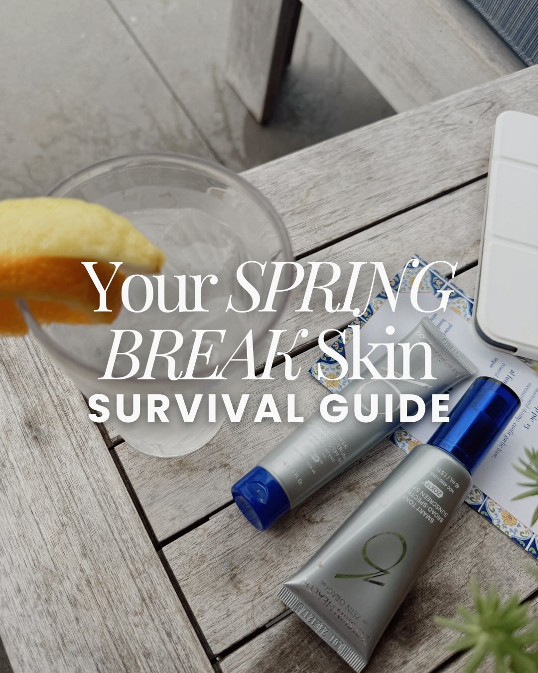 Spring break plans? Don&rsquo;t forget your skin ☀️✈️

Sun, travel, late nights, and pool days can take a toll&mdash;but with the right routine, your glow doesn&rsquo;t have to take a vacation.

Stop by the clinic before you head out and let us set y