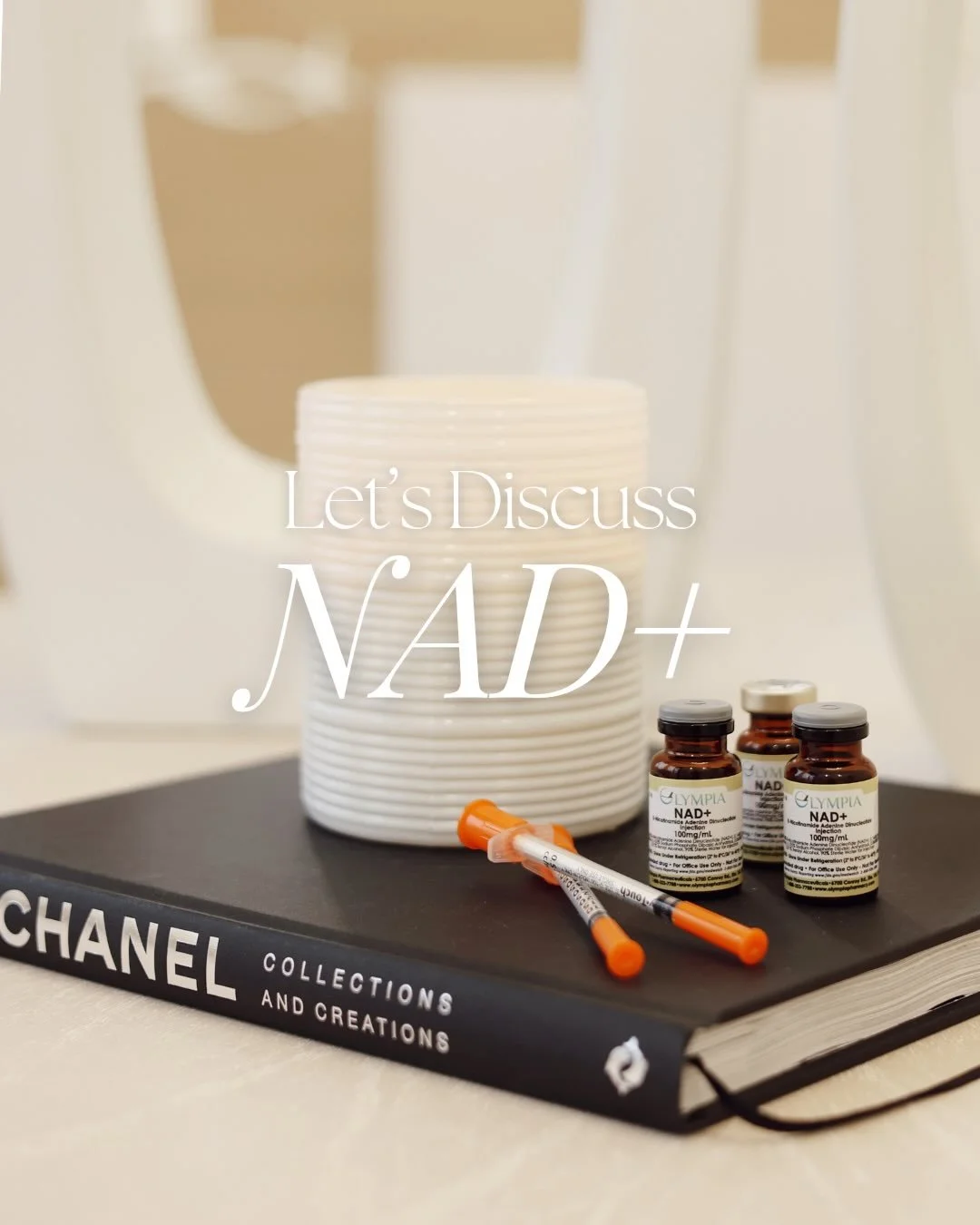 Feeling a little low on energy? Your NAD+ levels might be dropping as you age &mdash; but we&rsquo;ve got you covered! 

Boost your cells and your energy with our NAD+ support &mdash; choose injectables or oral peptides to fit your lifestyle. 

Call 