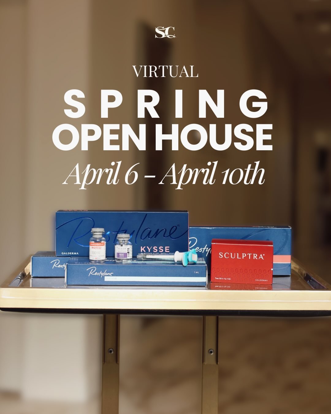 Our Virtual Spring Open House is happening NEXT WEEK! April 6-10 is your chance to save BIG on your favorite treatments (and maybe try something new 👀)! 

Bank your bucks and lock in exclusive pricing for the entire year OR purchase treatments at a 