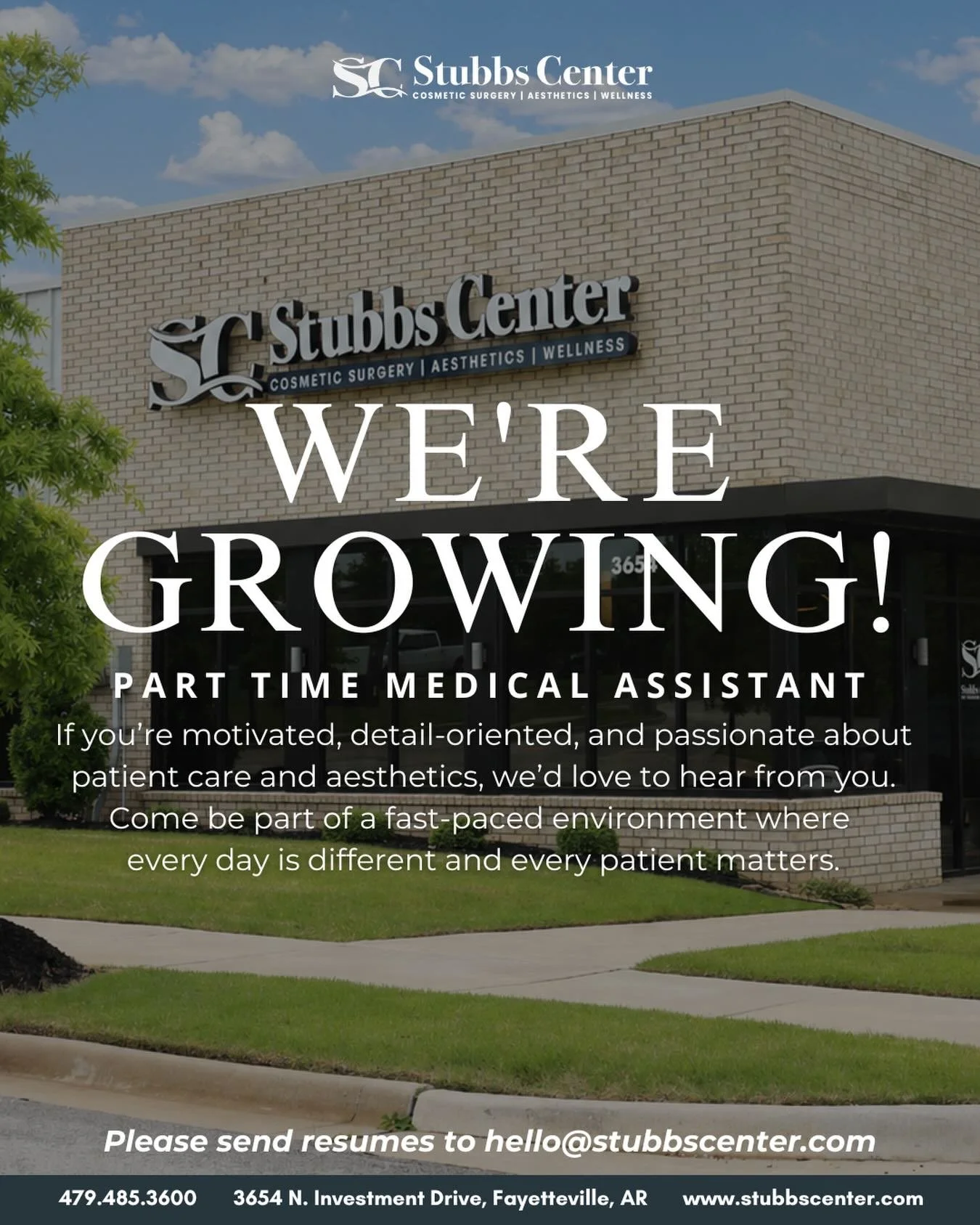 Our team is growing in more ways than one! 🩷🍼

With one of our amazing medical assistants preparing to welcome a baby girl soon, we&rsquo;re looking for the perfect part-time Medical Assistant to join our team during this exciting season! 

If you&