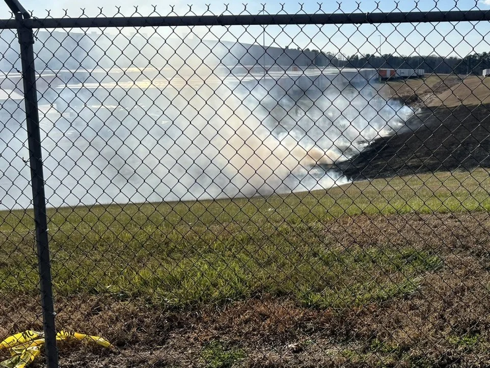 Grass Fire at Walmart