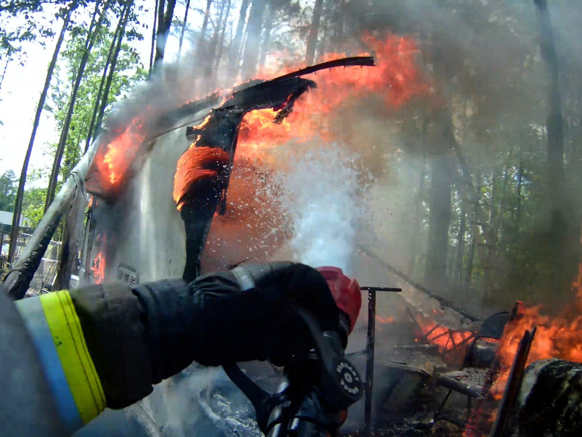 Camper Fire