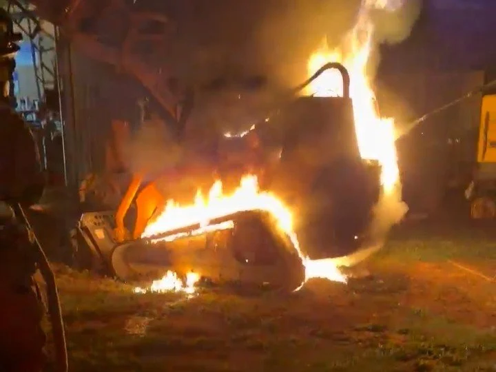 Skid Loader Fire