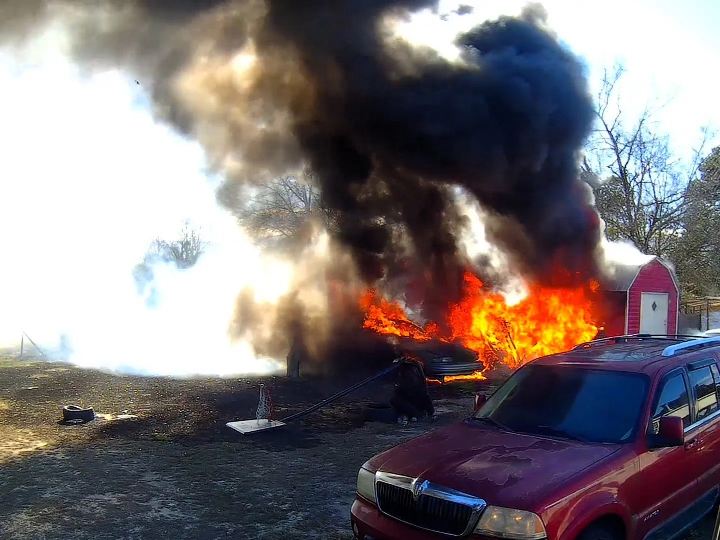 Building and Vehicle Fire
