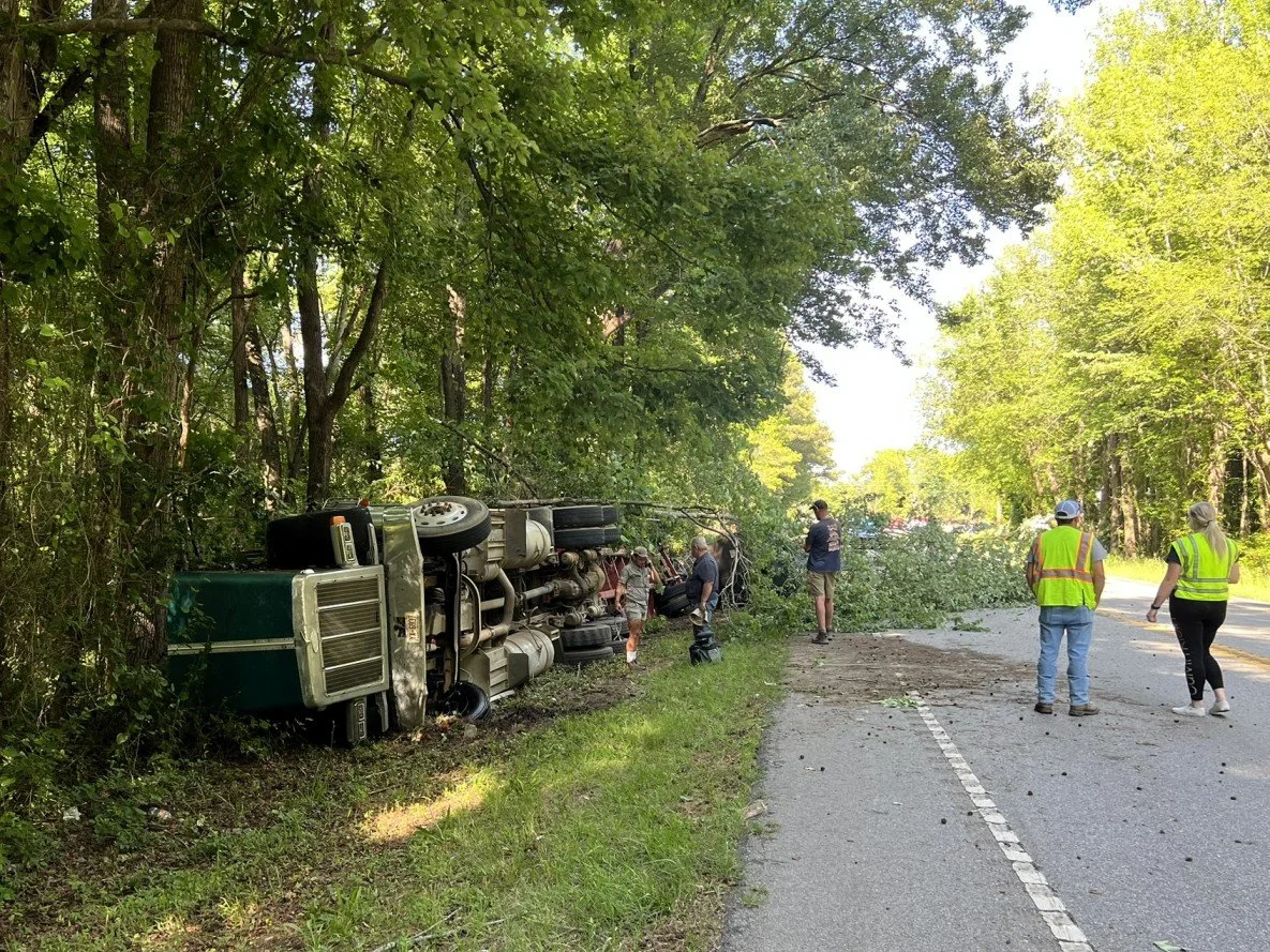 Overturned Simi Truck - Chemical Spill
