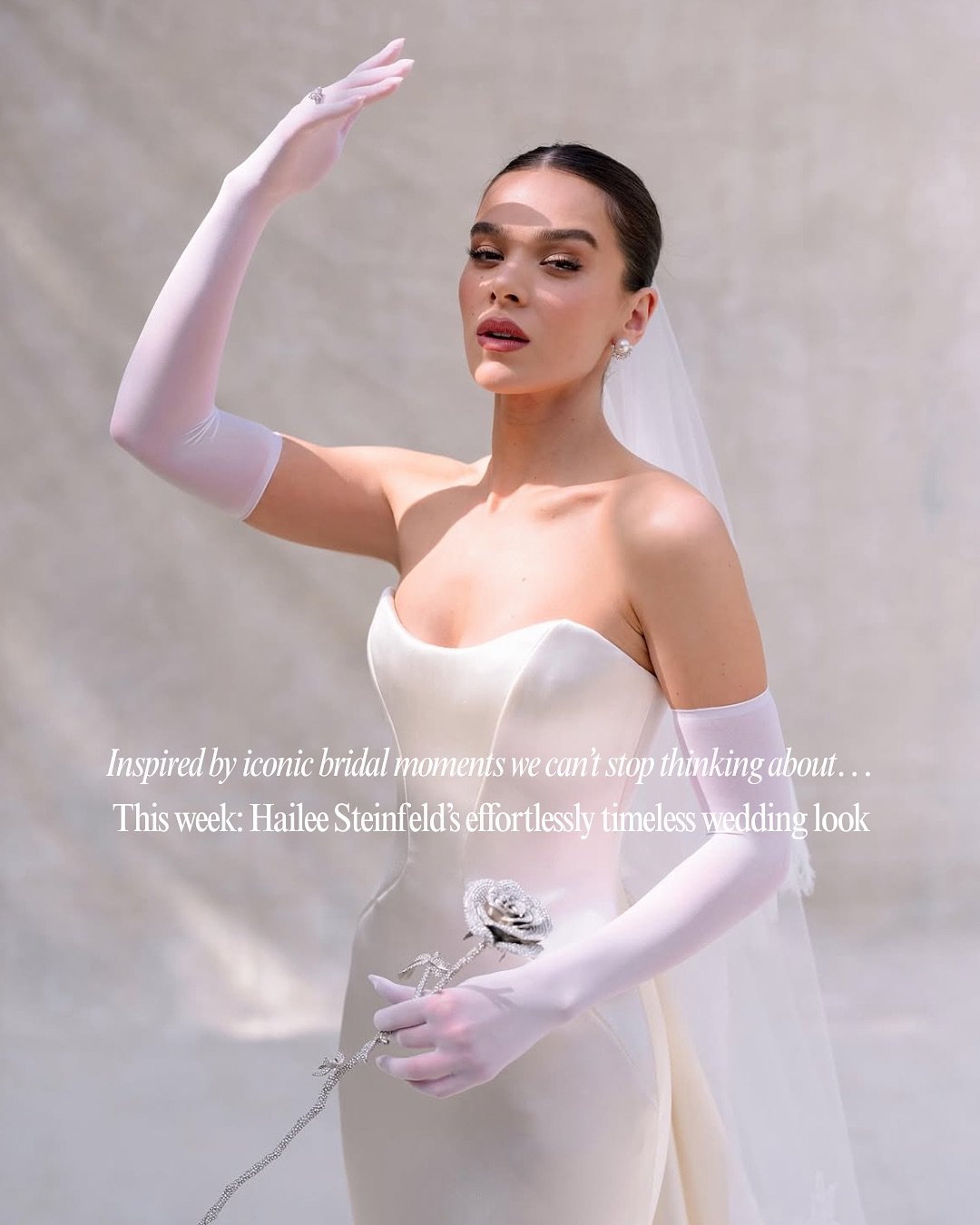 Hailee Steinfeld&rsquo;s wedding look has us utterly captivated. A study in simplicity, her sleek and classic gown was the perfect balance of modern elegance and timeless charm &mdash; proof that less really is more when the design is this considered