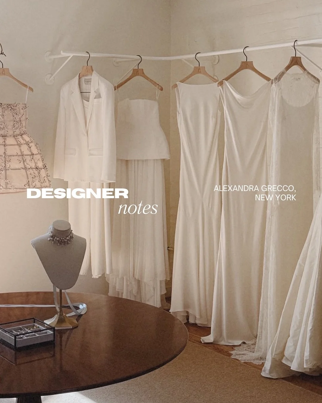 Designed in New York, Alexandra Grecco gowns are made for those drawn to subtle detail and effortless movement. 

Each piece is crafted from the most luxurious materials, with sustainability at the heart of the process. A collection of pieces that fe