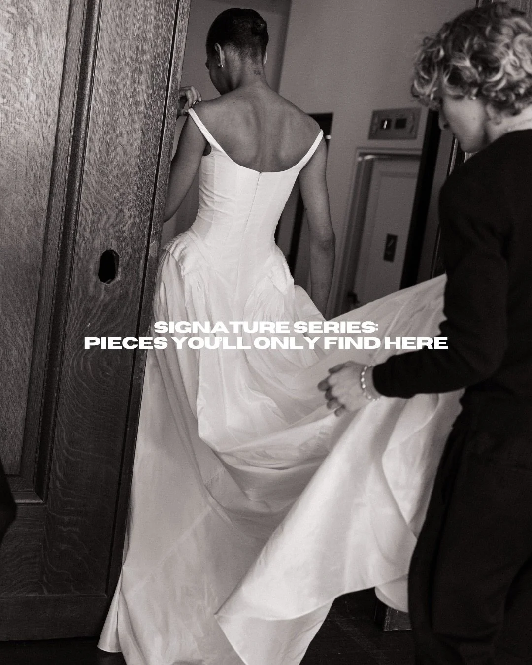 A curated edit of gowns you won&rsquo;t find elsewhere in Australia.

Each piece chosen with intention for the Hope X Page bride, balancing individuality, fashion, and timelessness in equal measure.

Because the experience should feel as considered a