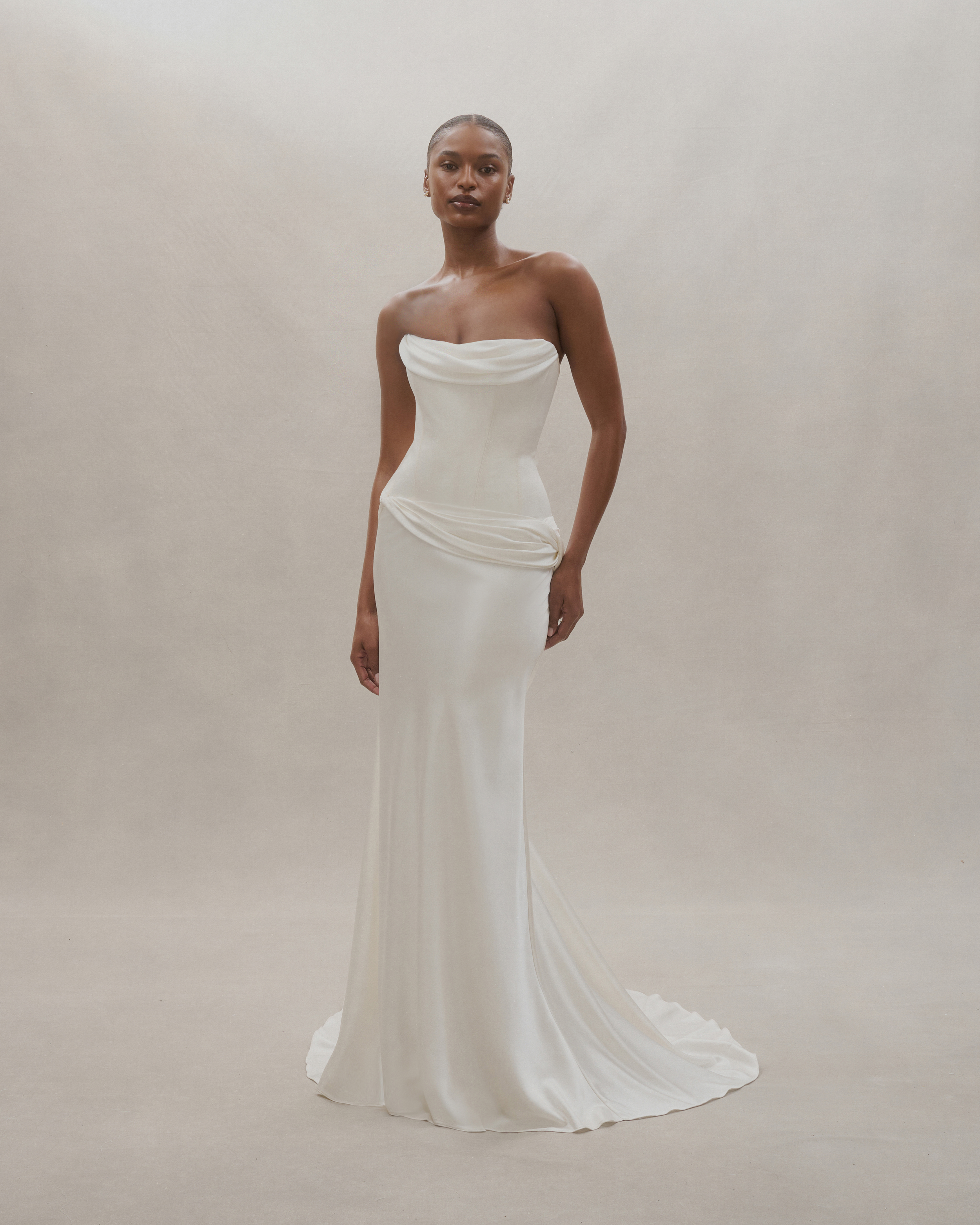 NOA GOWN WITH DRAPE NECKLINE