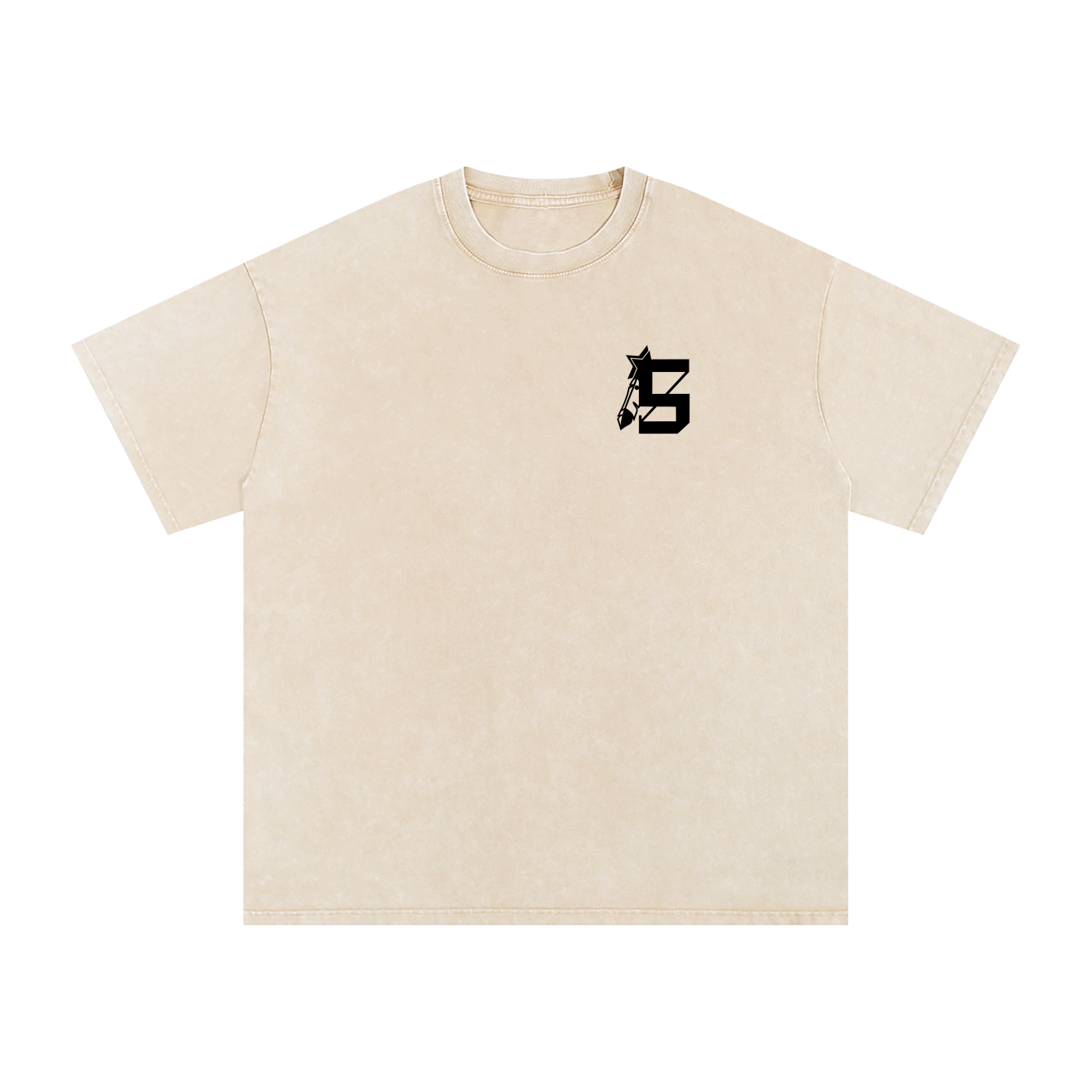 ROSE / Snow Washed Oversized Cotton T-Shirt