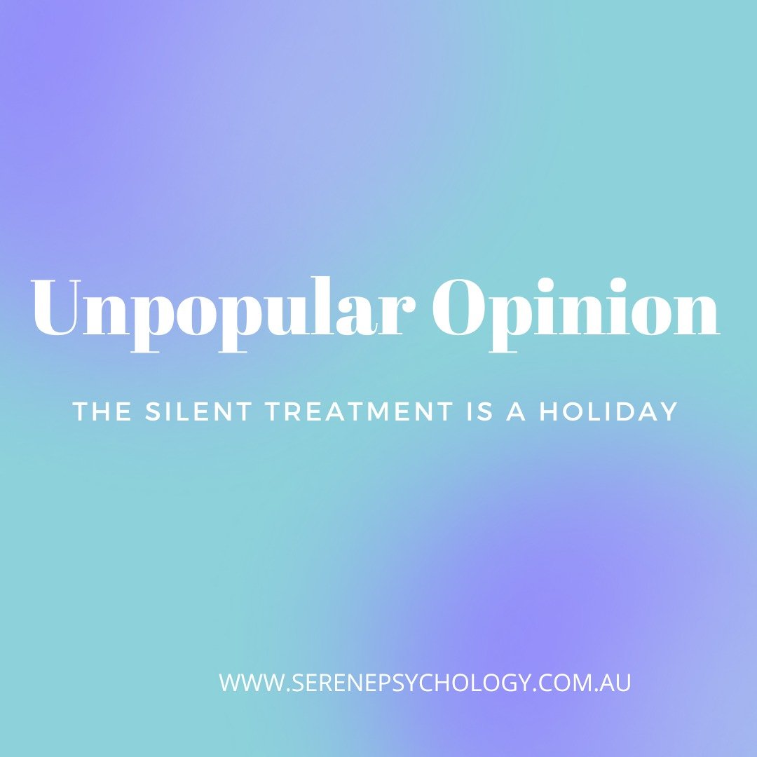 This statement always gets a giggle in the therapy room!

If you have someone that gets mad with you for disobeying their expectations and stone walls you with the silent treatment rather than feeling guilty and like the worst person in the world con