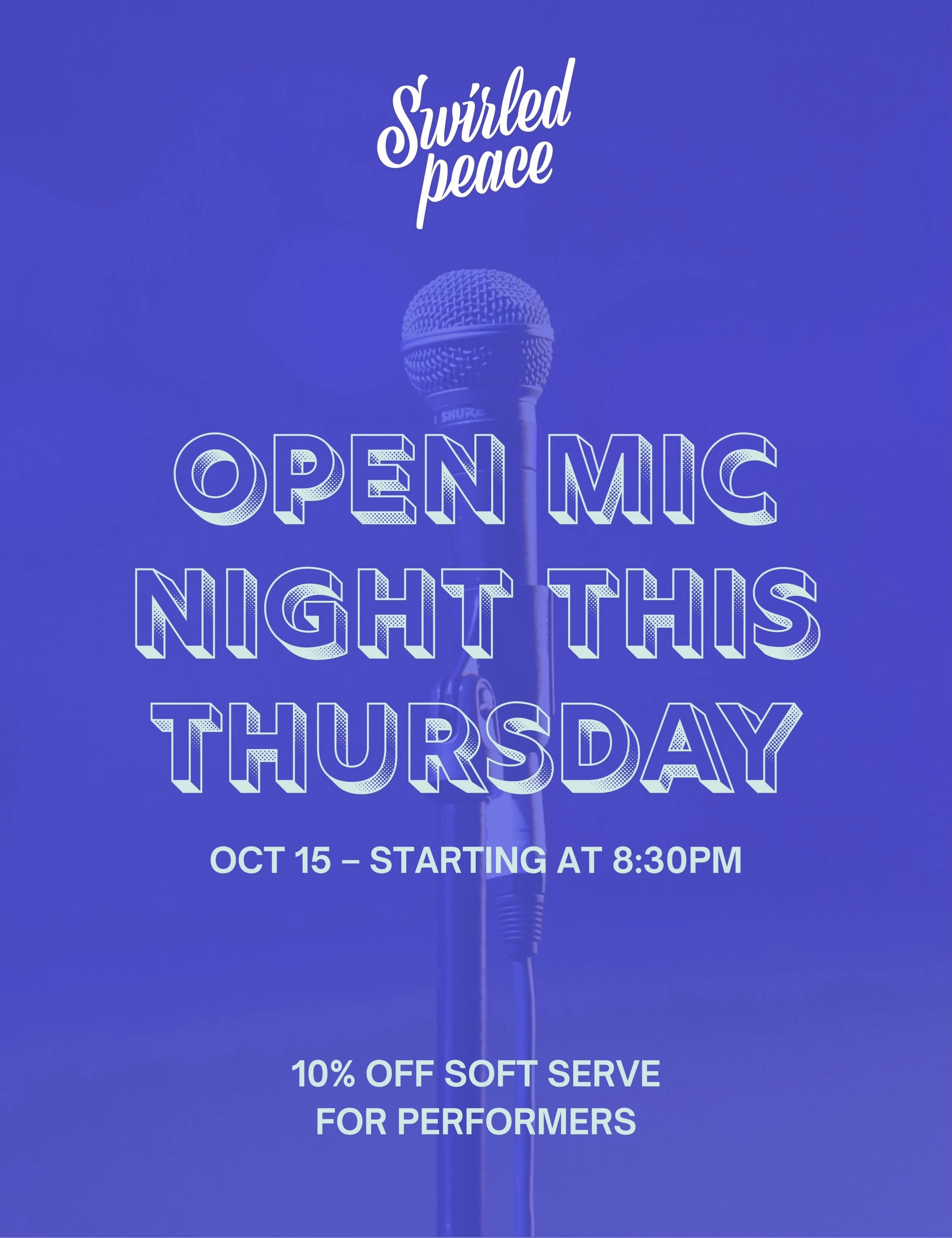 🎤✨ Our very first Open Mic Night is coming to Swirled Peace!

Join us for an evening of poetry, creativity, and community. 💜 Whether you&rsquo;re ready to share your own poetry, try spoken word, express yourself through your art, or simply come lis