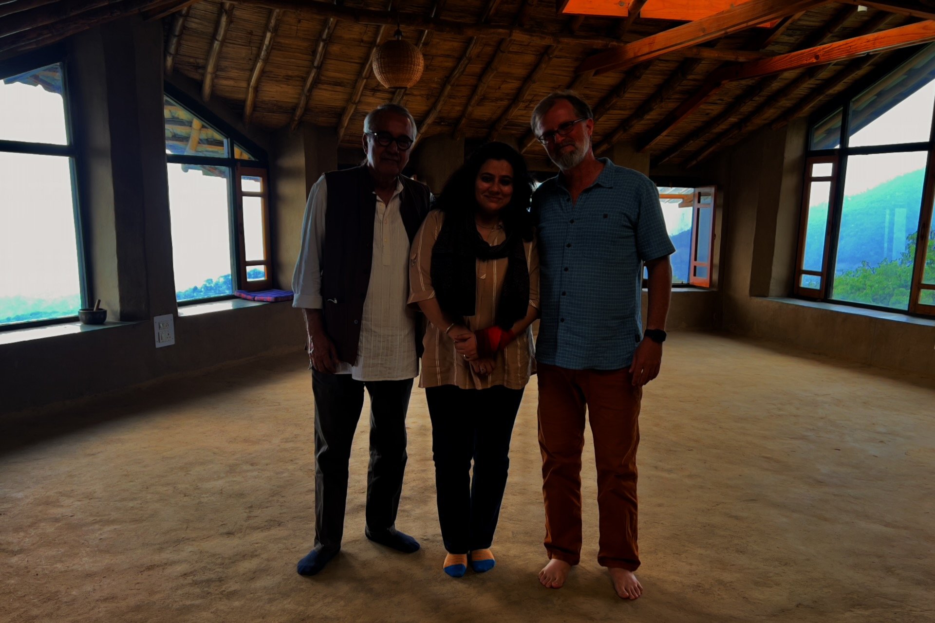 Photo of KT Ravindran, Aparna Joshi, and Mark Moore