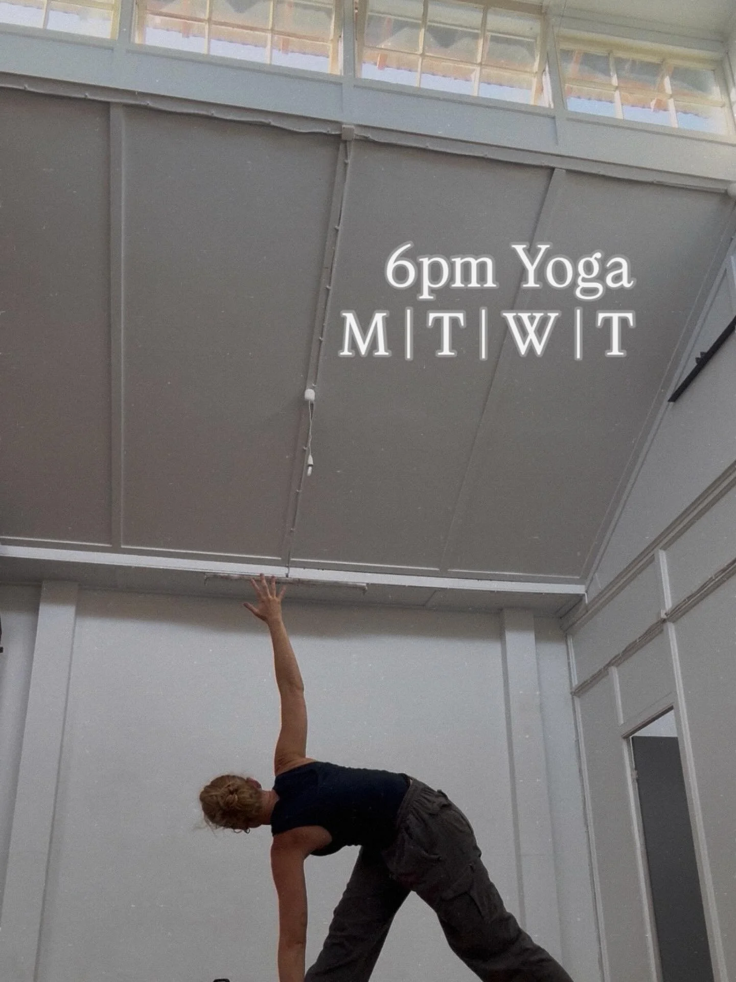 6pm Yoga - Monday, Tuesday, Wednesday &amp; Thursday. 
So you can build consistency in your routine ✨🧡

📍111 East St, Rockhampton
🔗easthall.org/yoga