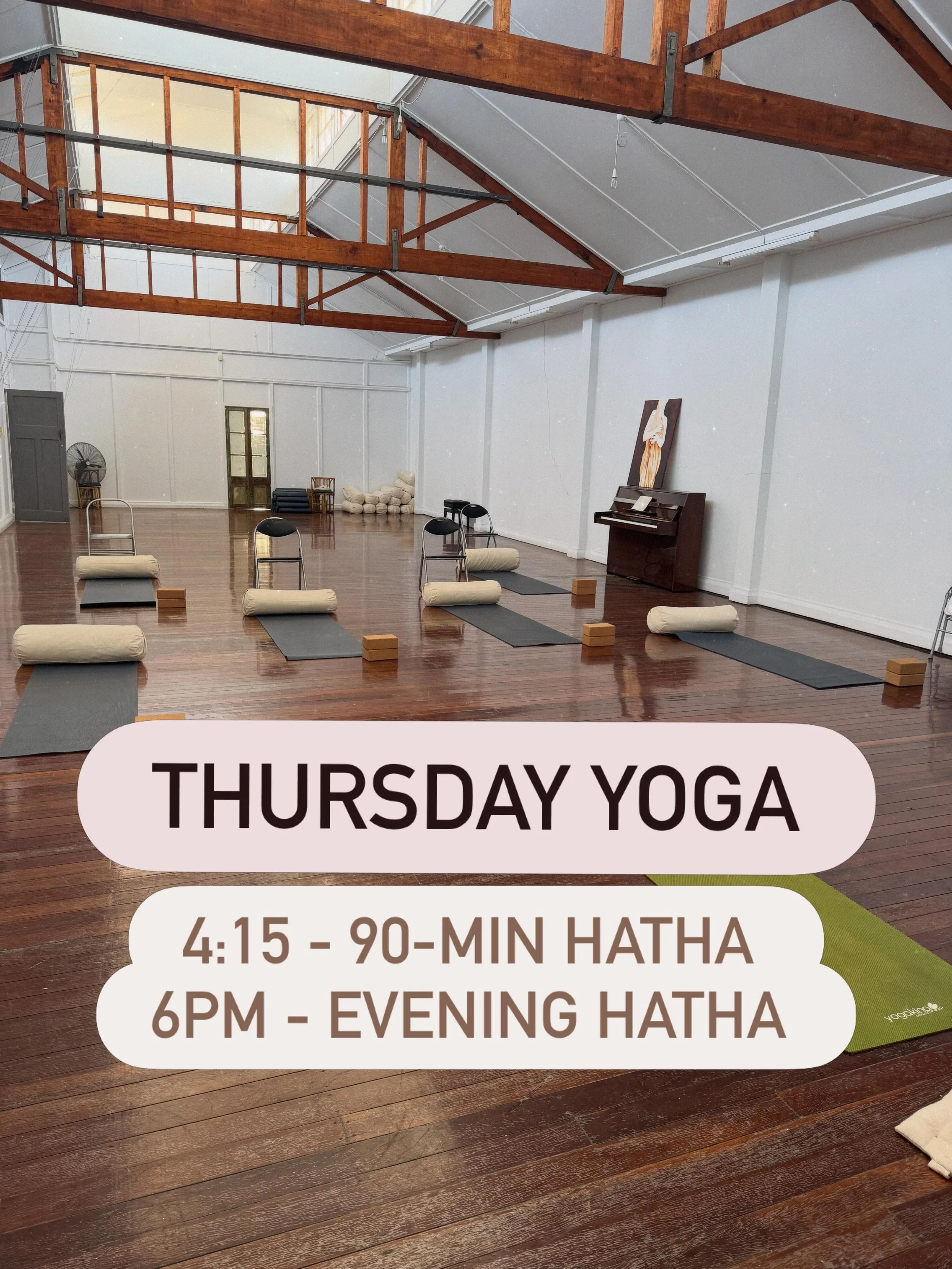 Mondays and Thursdays are tied for the best days of the week. Book in for this arvo/evening classes. The sequences I have prepared are siiiiick 🧡

easthall.org/yoga 
111 East St, Rockhampton