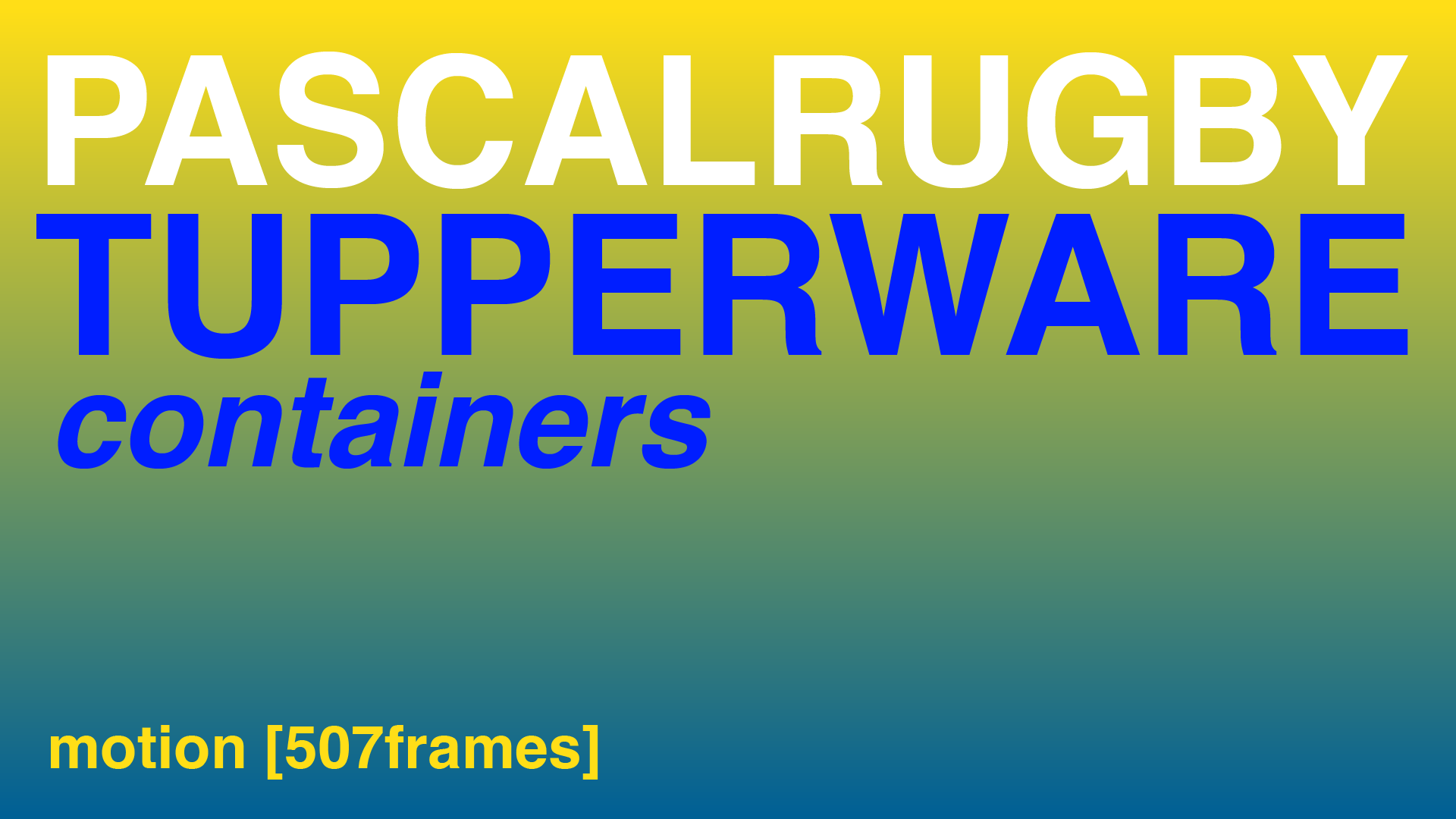 TUPPERWARE CONTAINERS