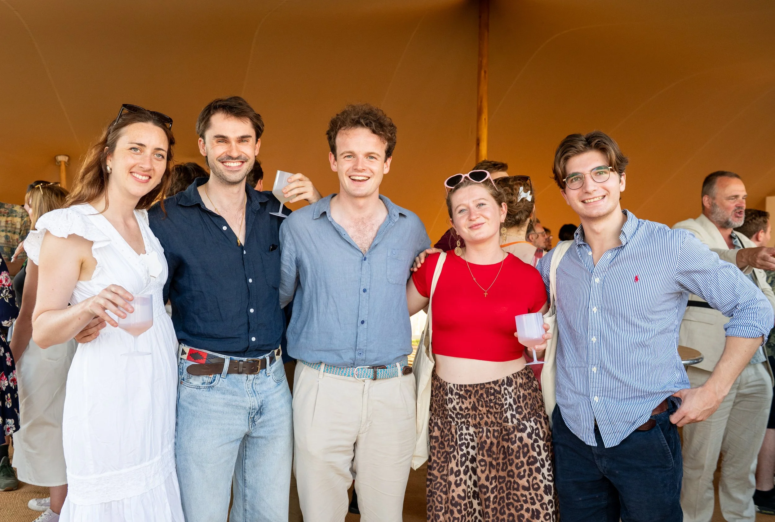 Young Historians Drinks at the Chalke Valley History Festival 2025. Photo by Martin Cook