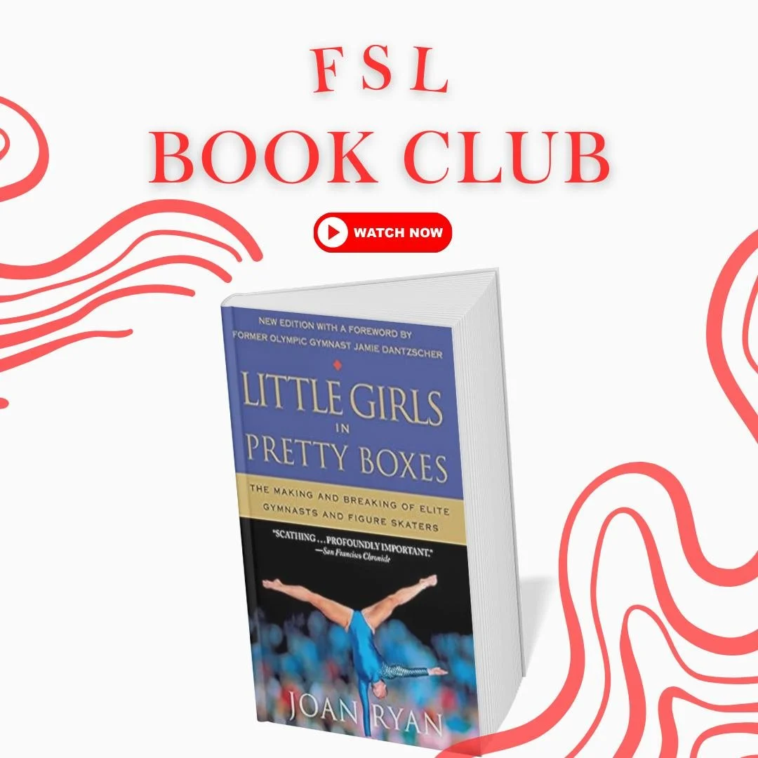 Watch the latest episode of FSL book club now on youtube! In this episode Sheree and Stephen discuss 'Little Girls in Pretty Boxes' by Joan Ryan

#FSLBookClub #Feministliterature