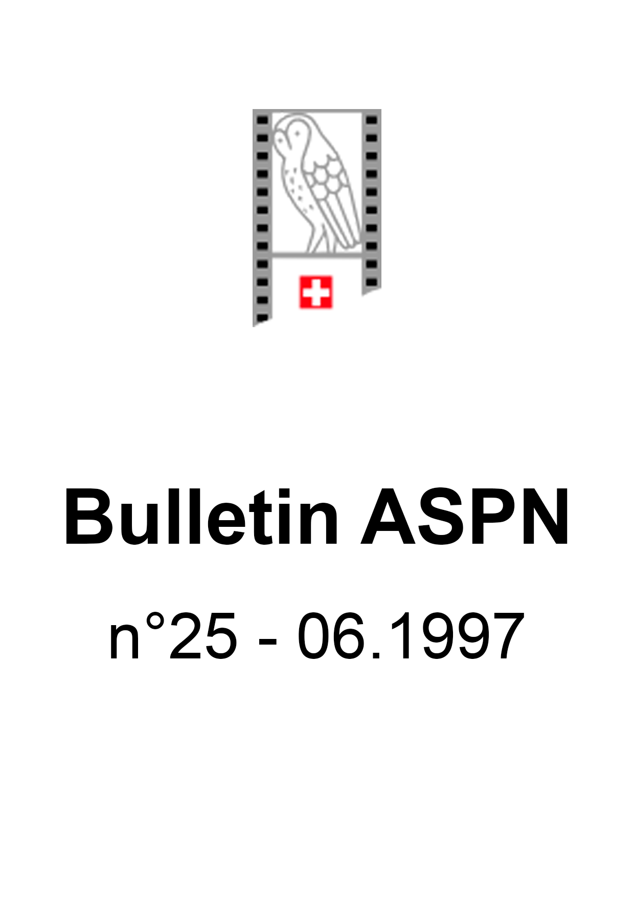 Bulletin ASPN n°25 - 06.1997