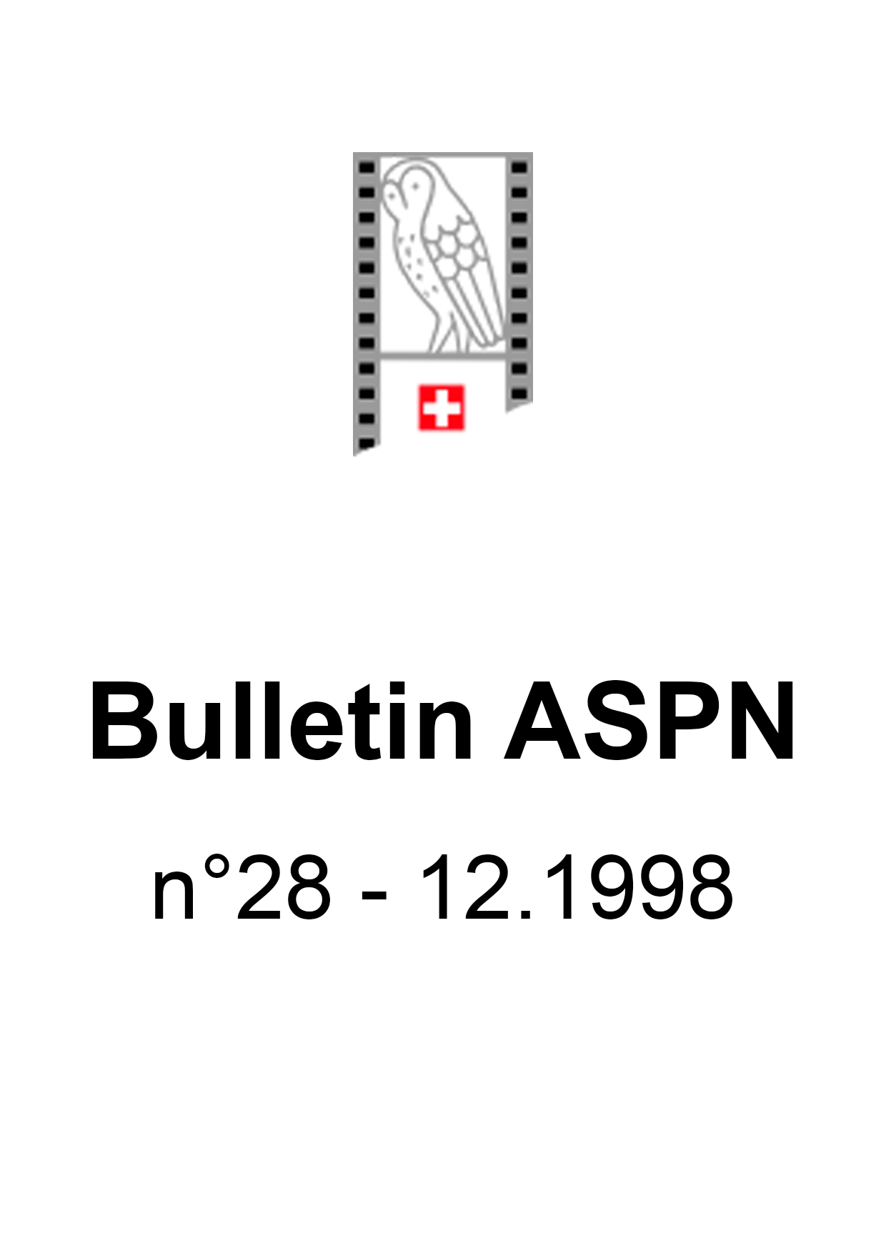 Bulletin ASPN n°28 - 12.1998