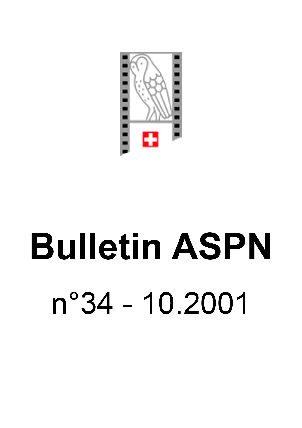 Bulletin ASPN n°34 - 10.2001