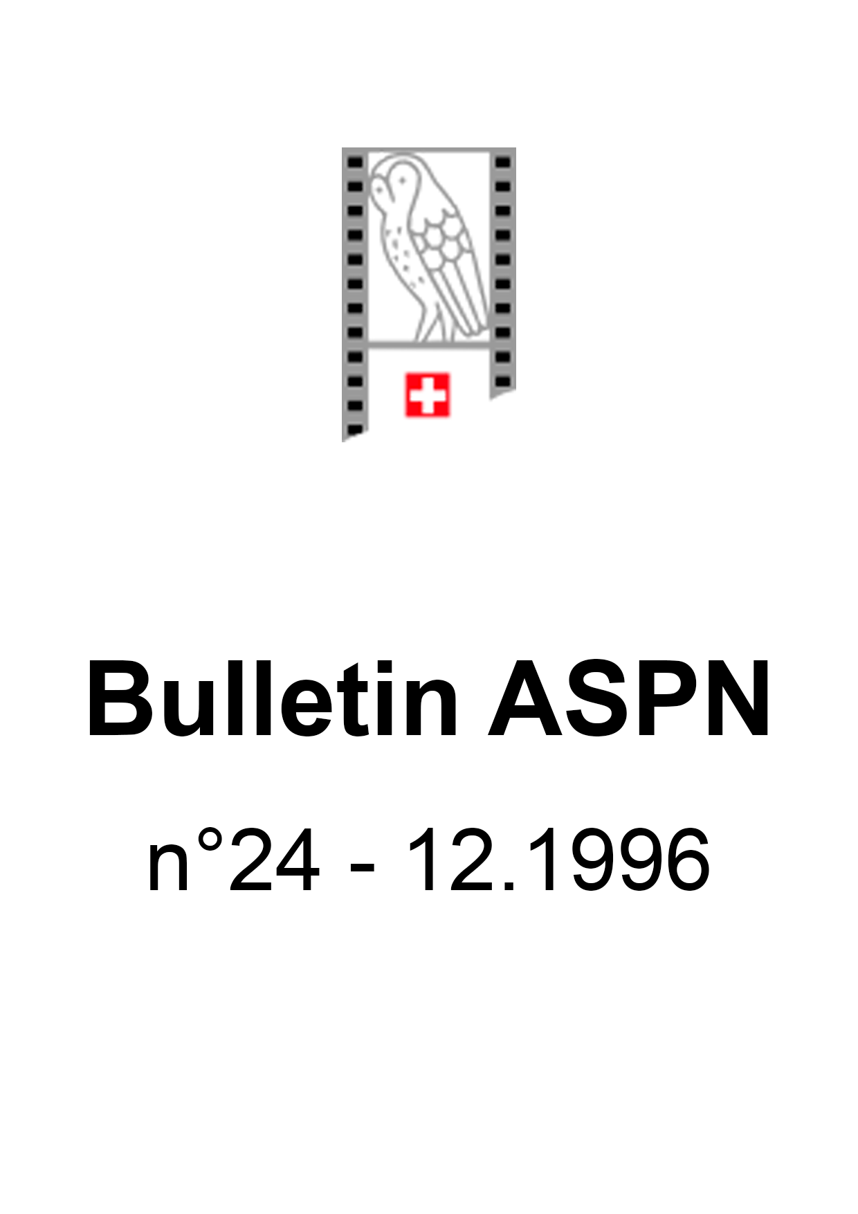 Bulletin ASPN n°24 - 12.1996