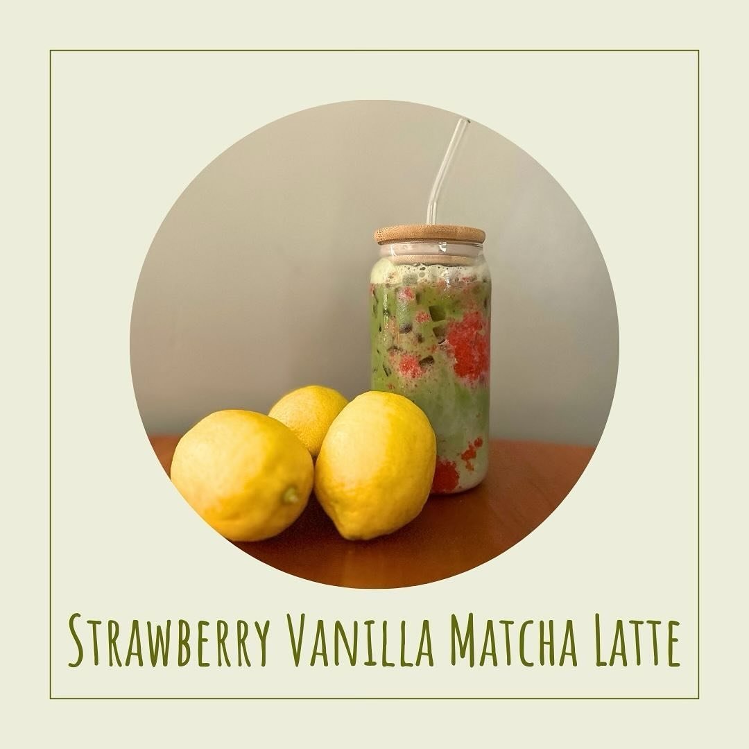 Caffeine is a must for most new parents. So instead of opting for a high sugar, low nutrient flavored espresso latte make this quick and easy strawberry vanilla matcha latte. Matcha is a great source of antioxidants and contains about 70mg of caffein