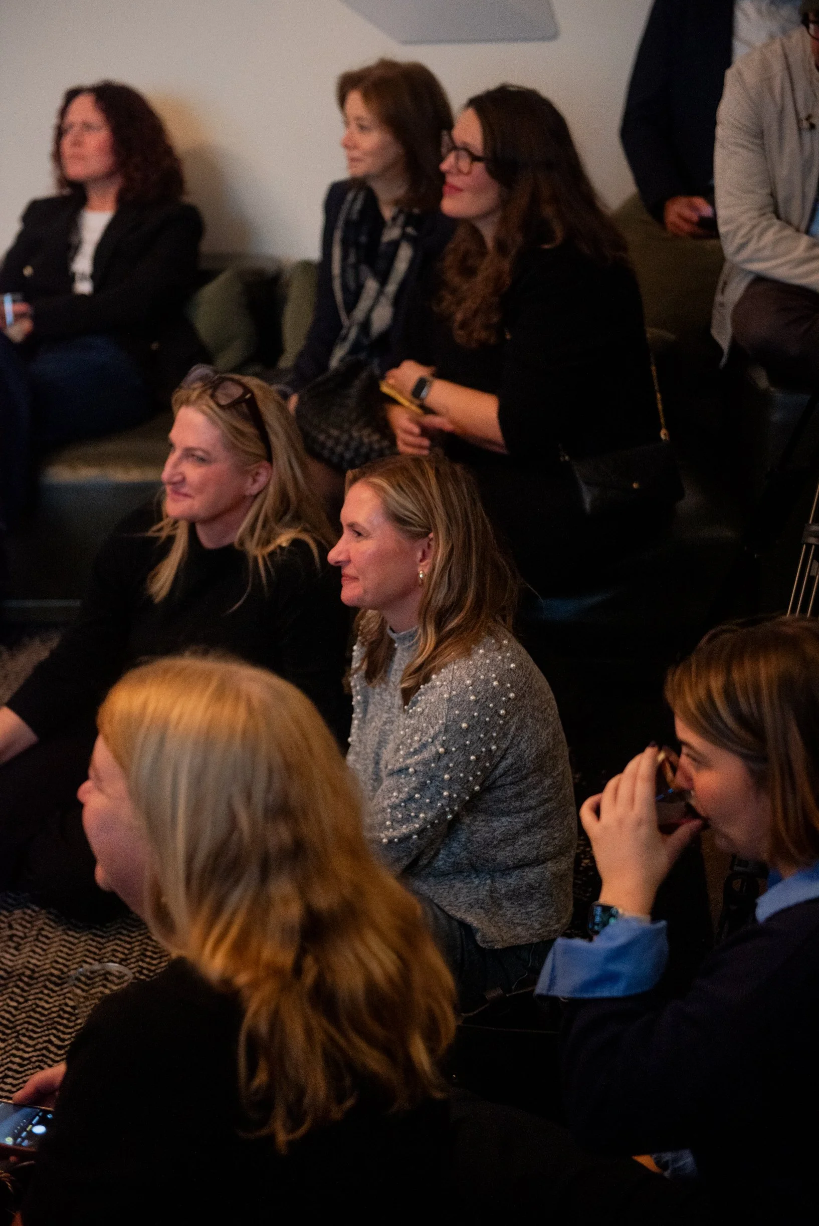 AUDIENCE LOOKING ON FOR THE SALON 02 PANEL AT HOUSE OF SOUND NEW YORK