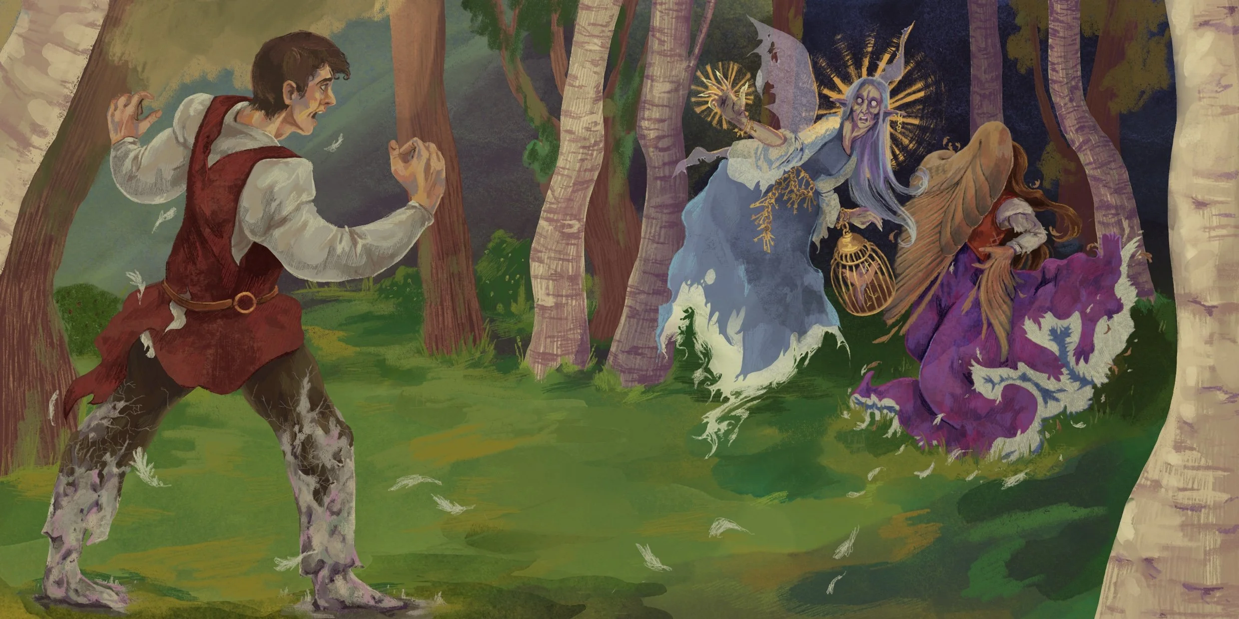 Jorinda & Jocasta ; the Witch places her spell