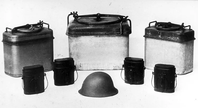 Some of Eskilstuna Stålpressnings AB's military products taken from a brochure, year unknown. 