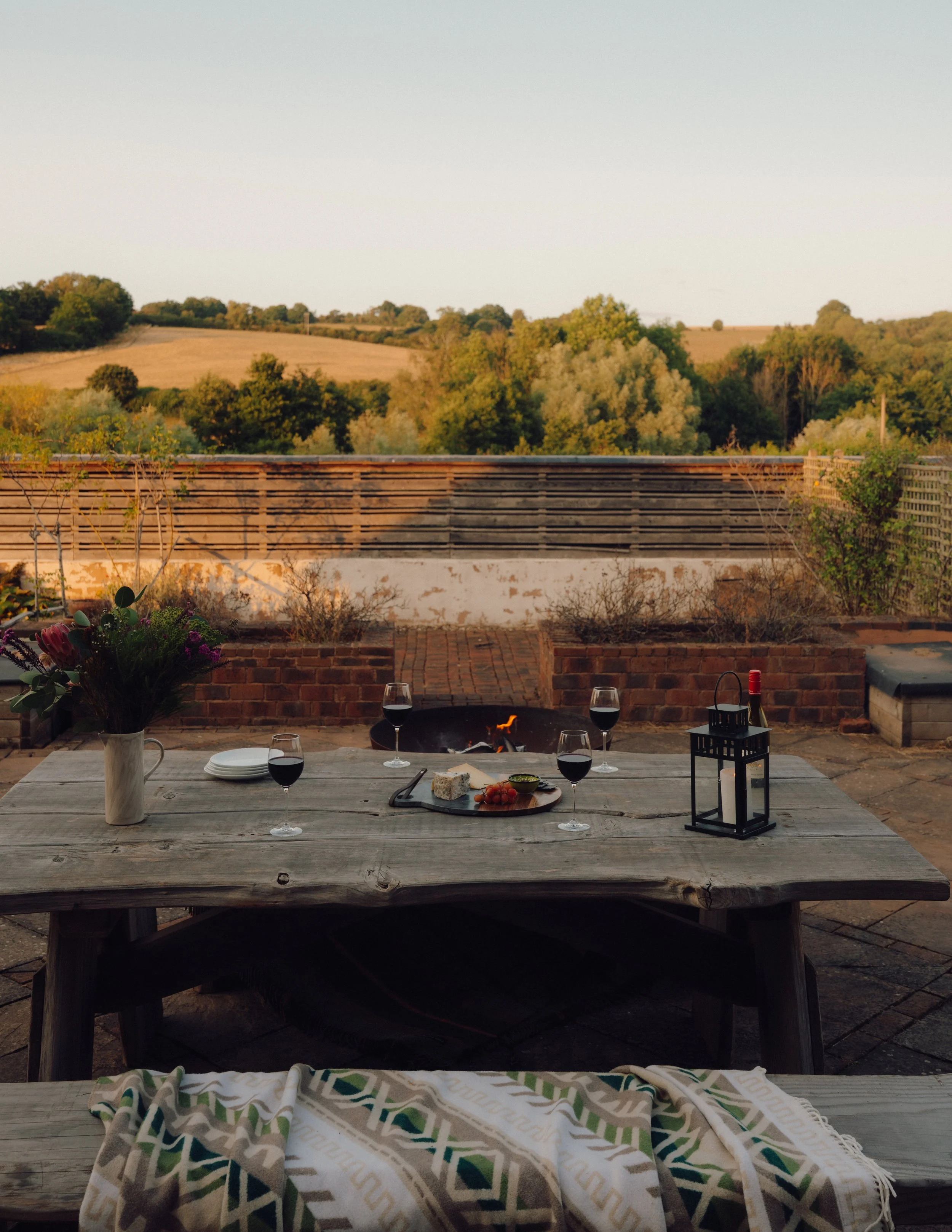 Garden seating area