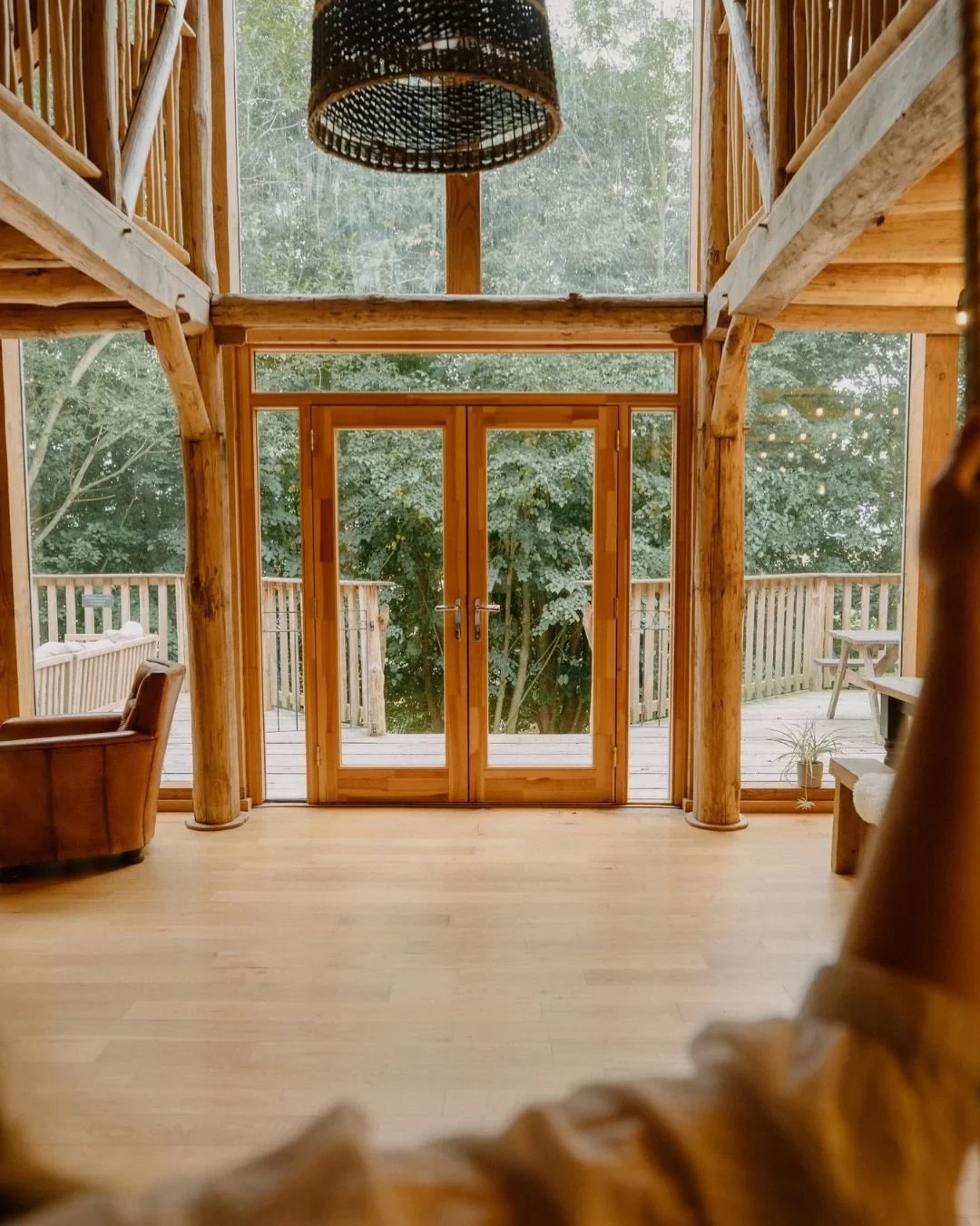 Journeyman luxury treehouse from above