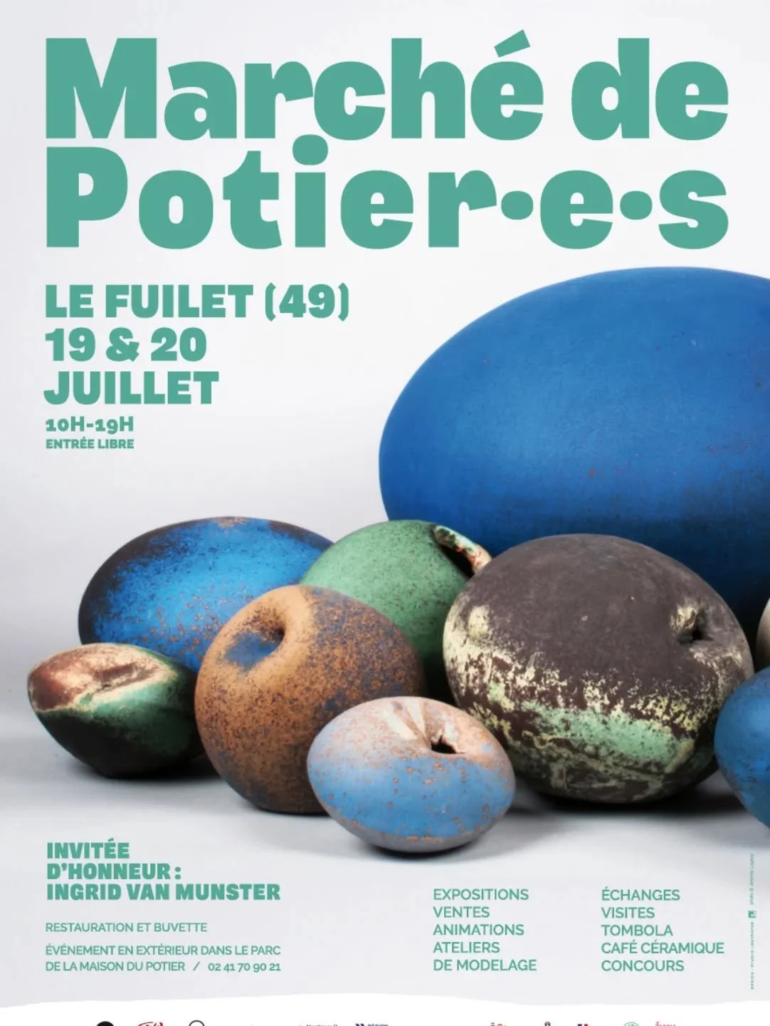 Ce week-end direction le Maine et Loire pour participer au march&eacute; des potiers du Fuilet !
Rendez vous samedi et dimanche dans le parc de la maison du Potier !

See you!