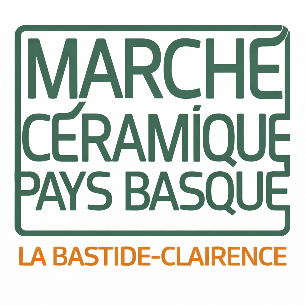 Marché céramique à La Bastide-Clairence (64). Céramistes sélectionnés, exposition-vente, démonstrations et rencontres au cœur du Pays Basque. Événement incontournable de la céramique contemporaine.